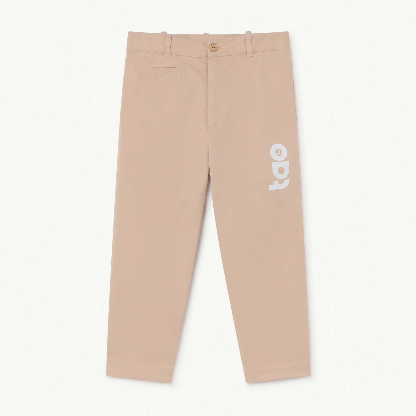 Girls Pink Logo Cotton Trousers