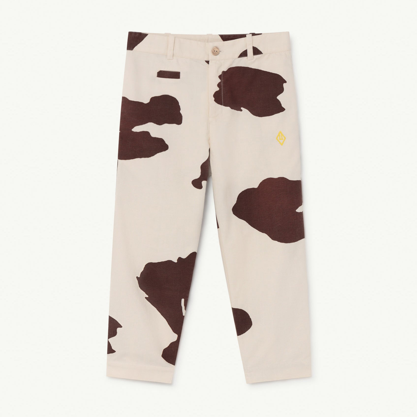 Boys & Girls White Cotton Trousers