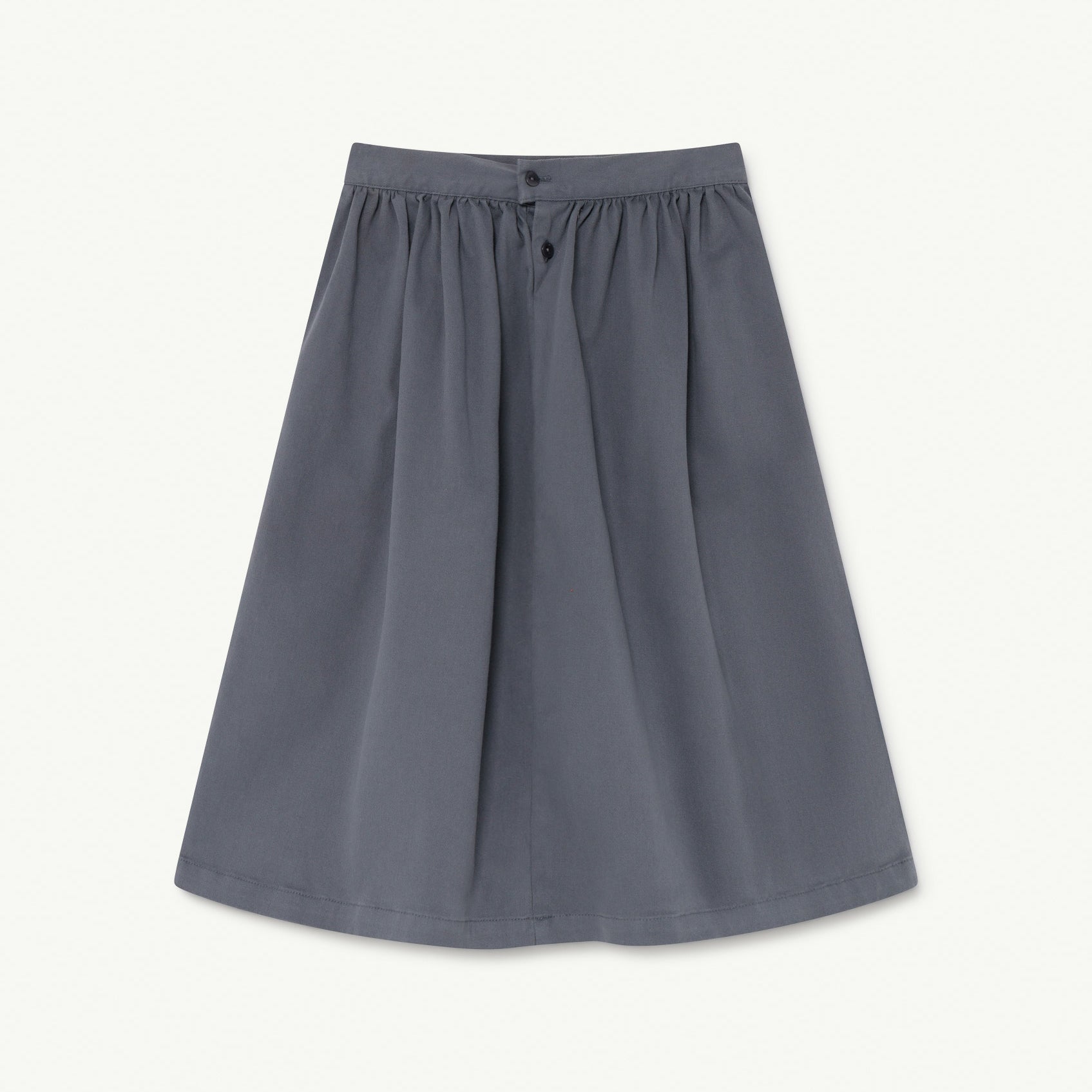 Girls Grey Logo Cotton Skirt