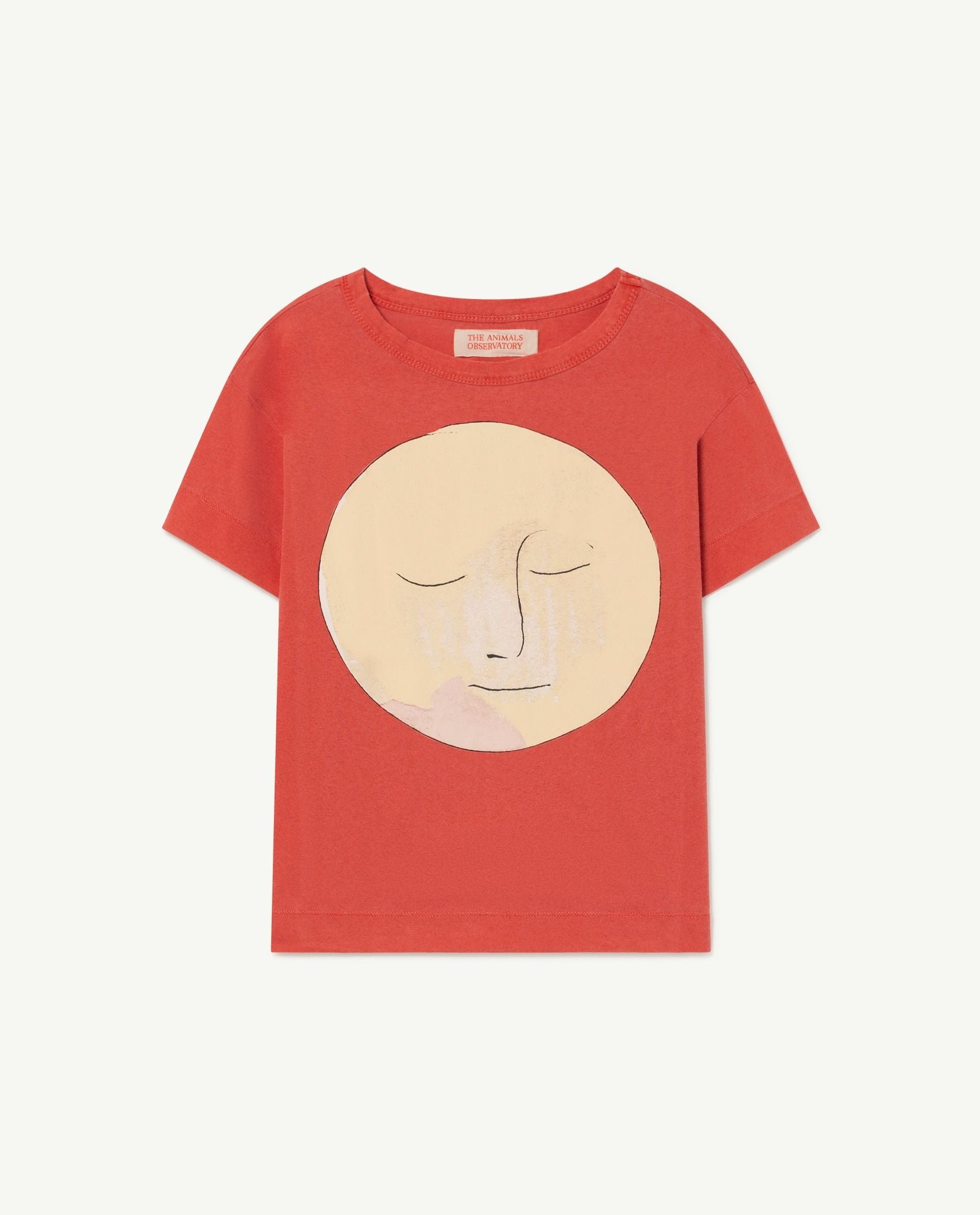 Boys & Girls Red Printed T-Shirt