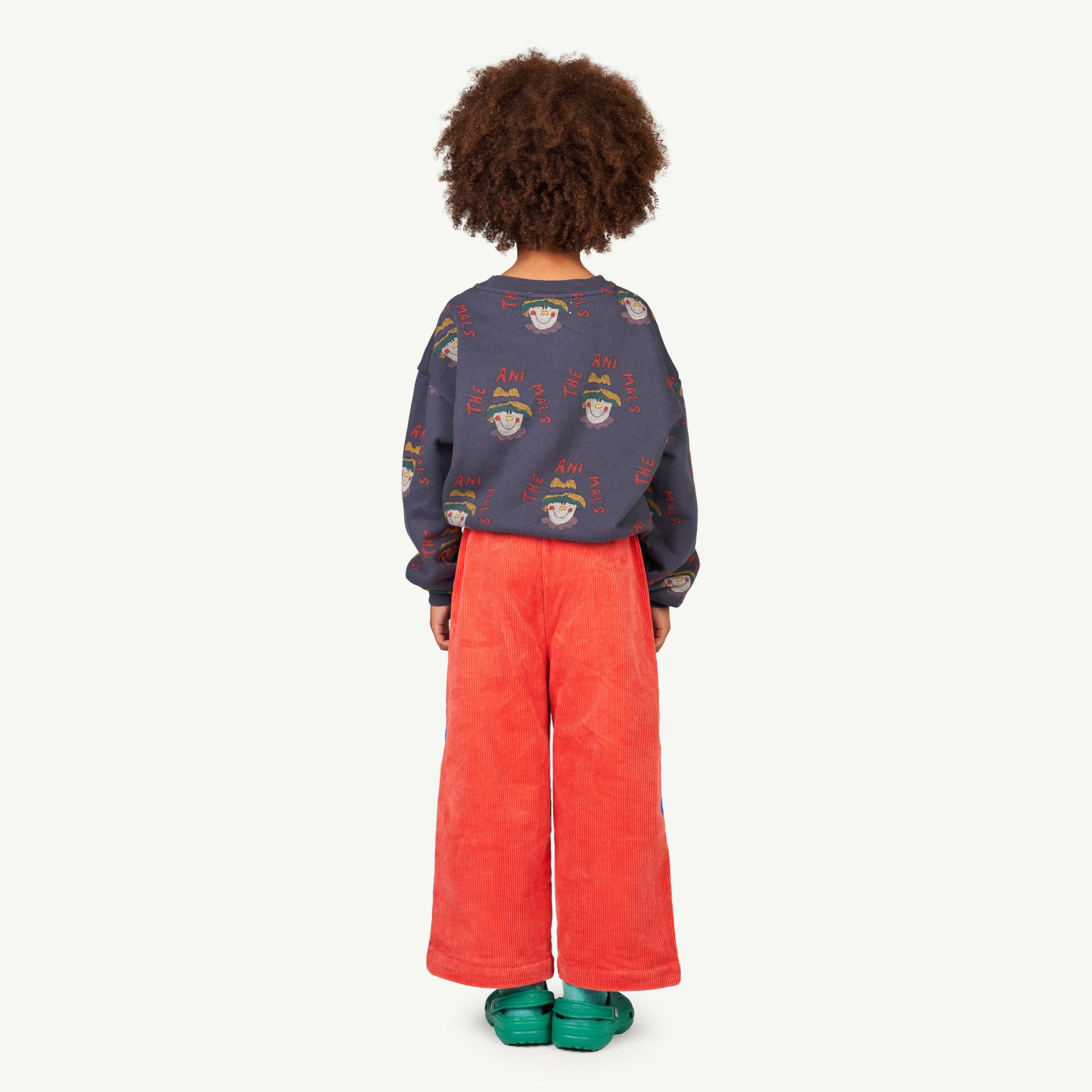 Boys & Girls Dark Blue Printed Cotton Sweatshirt