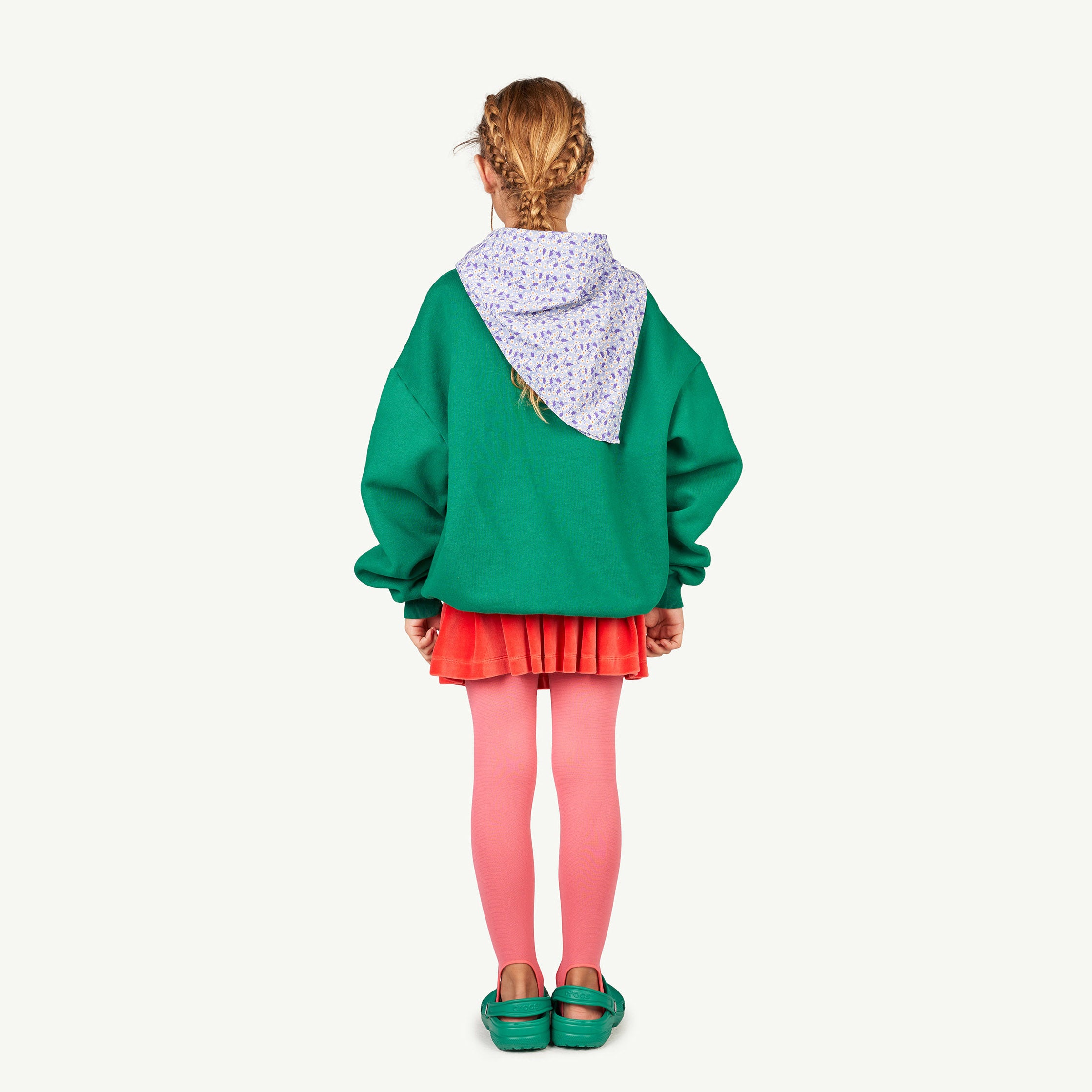 Boys & Girls Green Printed Cotton Sweatshirt
