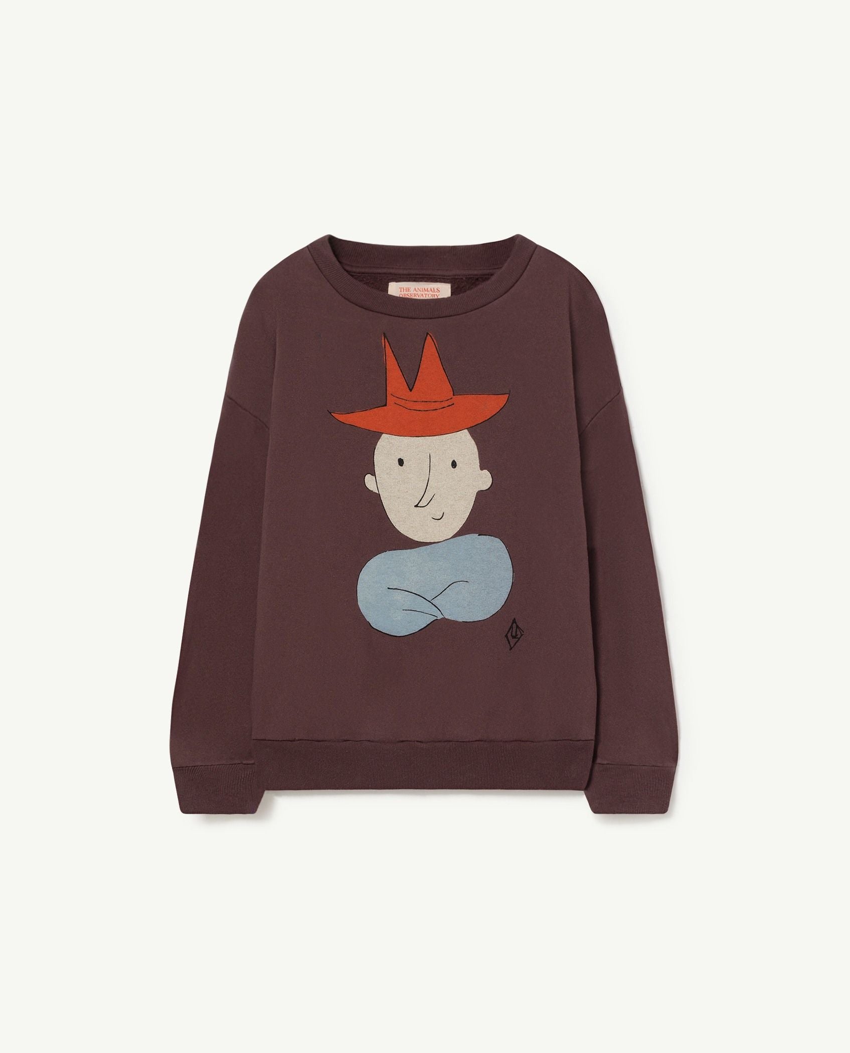 Boys & Girls Brown Printed Sweatshirt