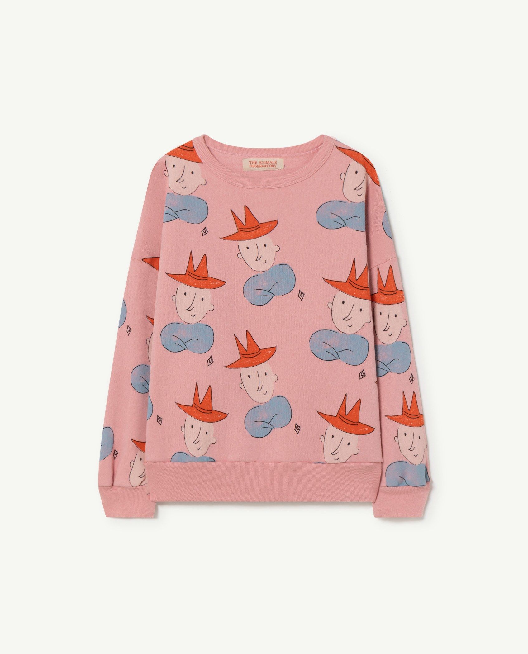 Boys & Girls Pink Printed Sweatshirt