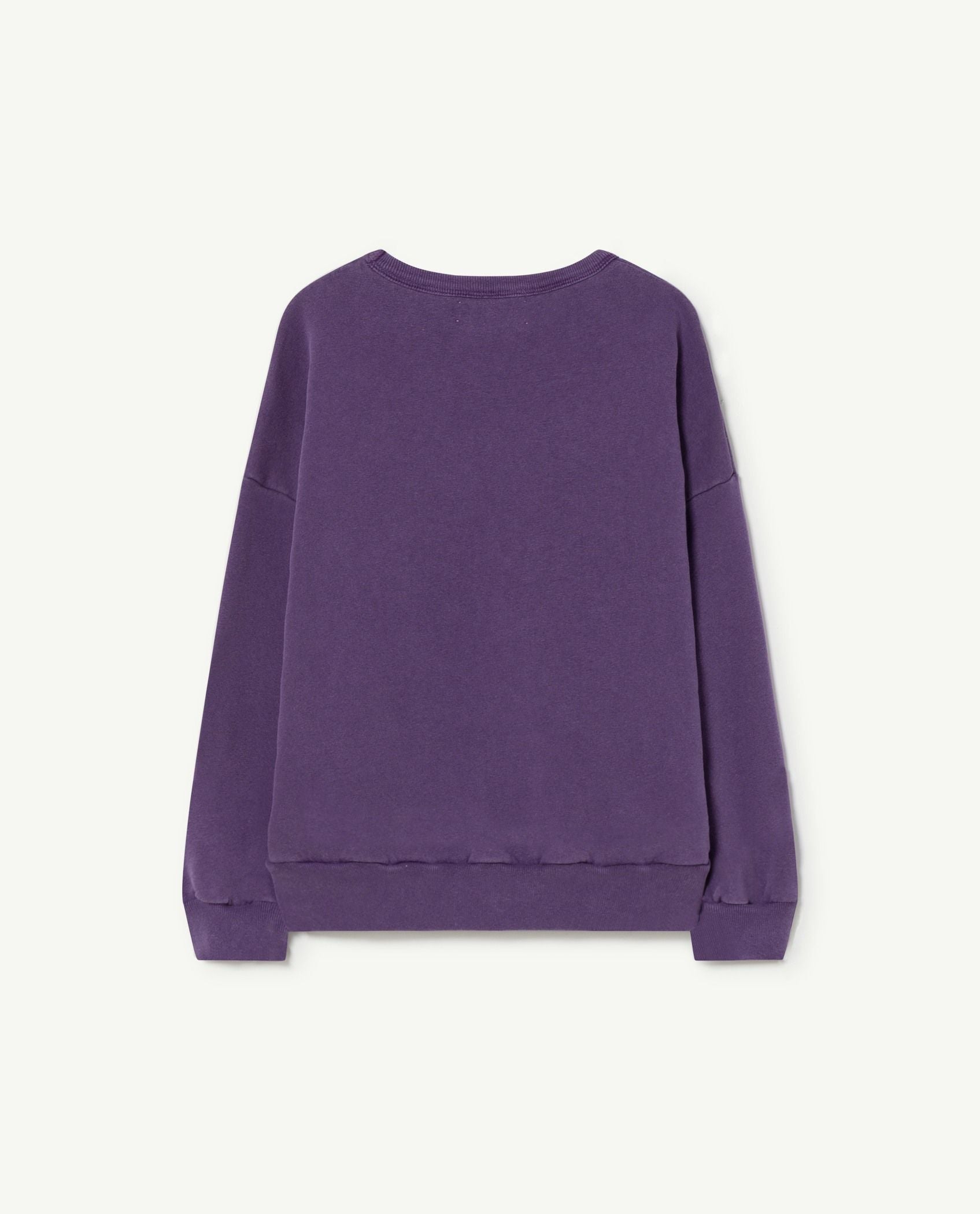 Boys & Girls Purple Printed Sweatshirt