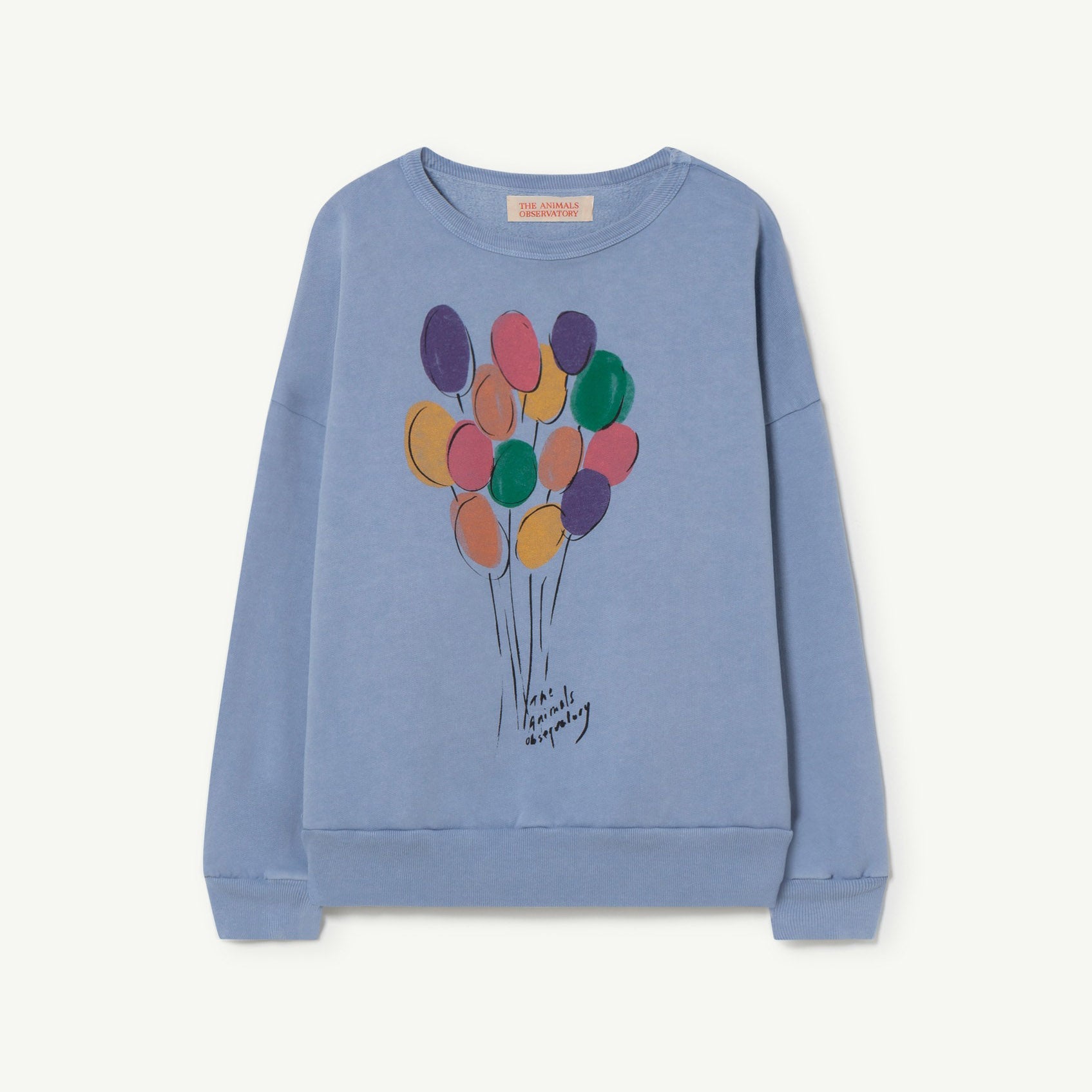 Boys & Girls Blue Balloons Cotton Sweatshirt