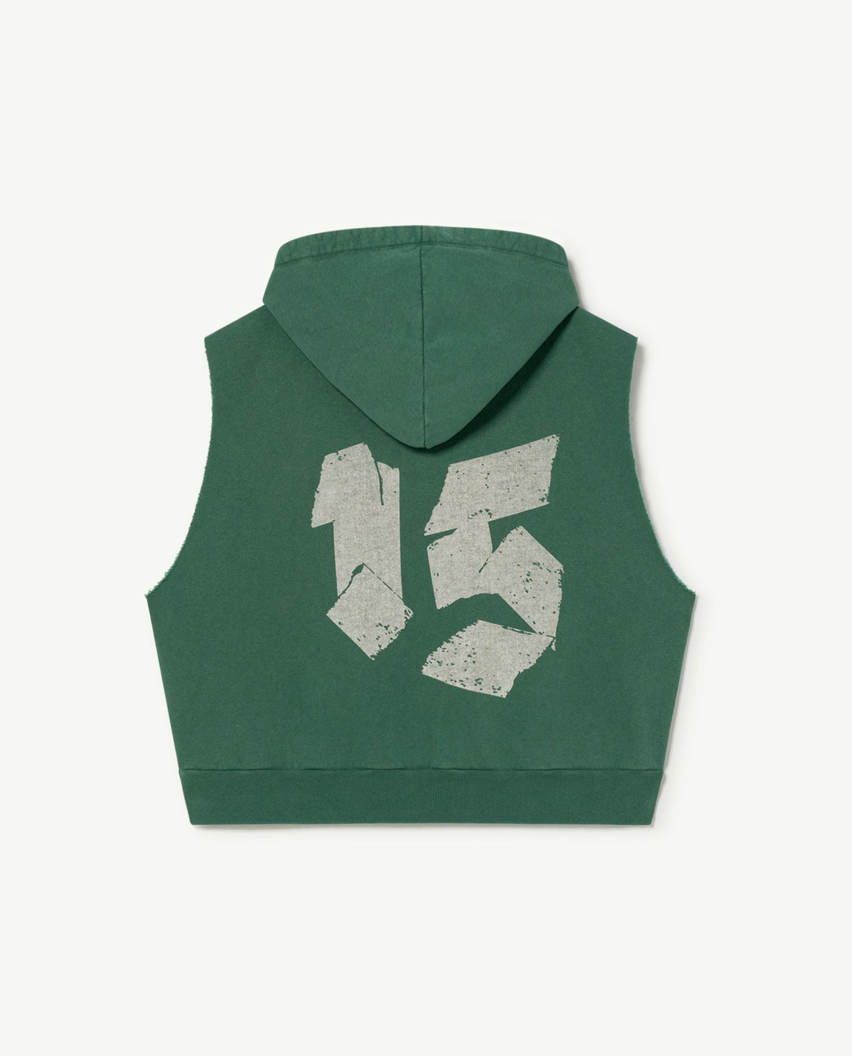 Boys & Girls Green Hooded Vest