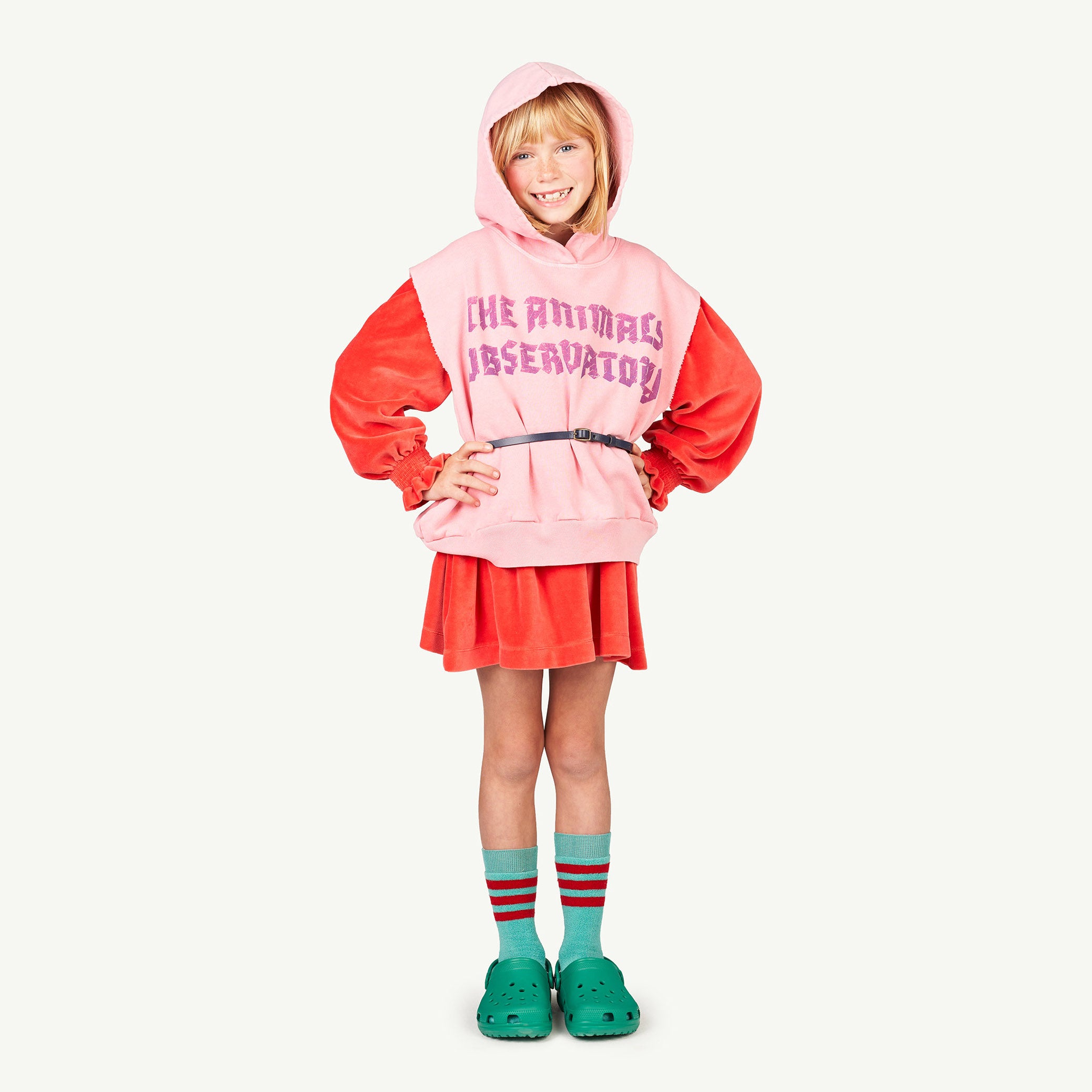 Boys & Girls Pink Logo Cotton Vest