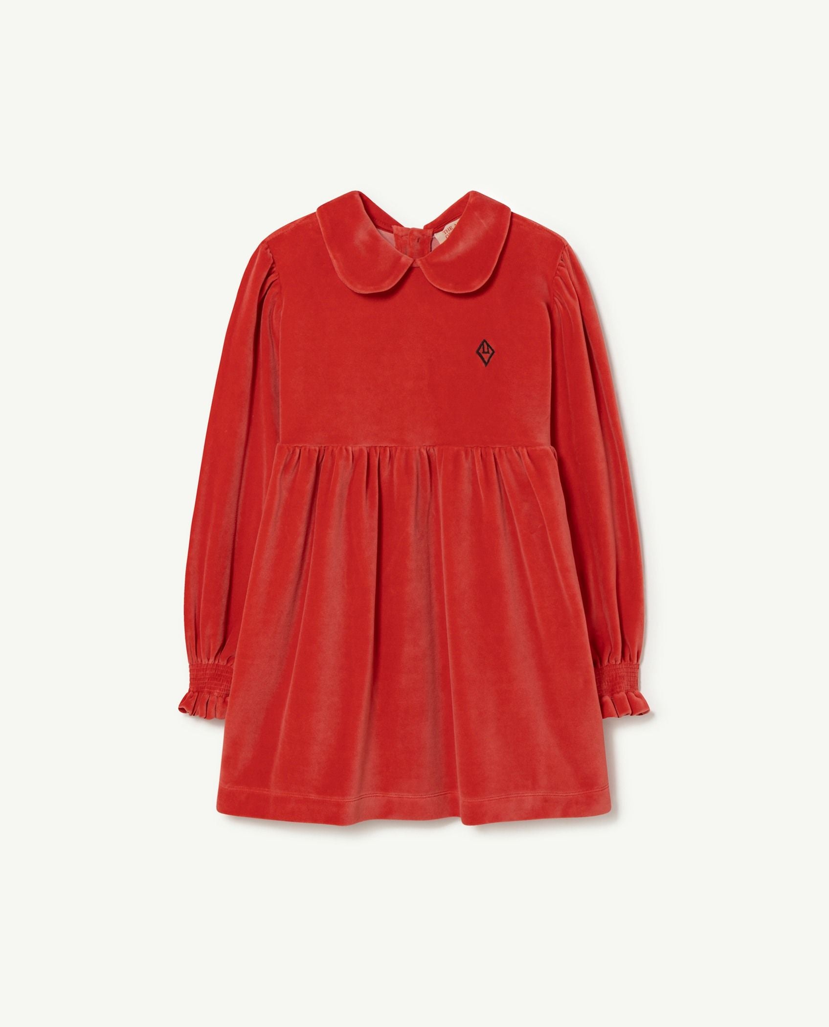 Girls Red Velvet Dress