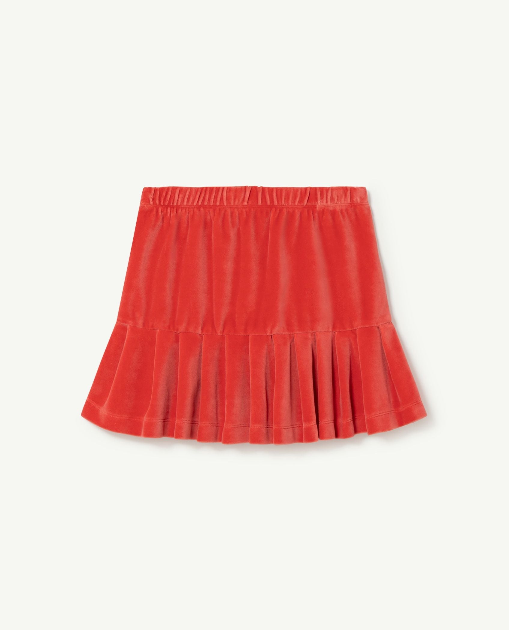 Girls Red Velvet Skirt