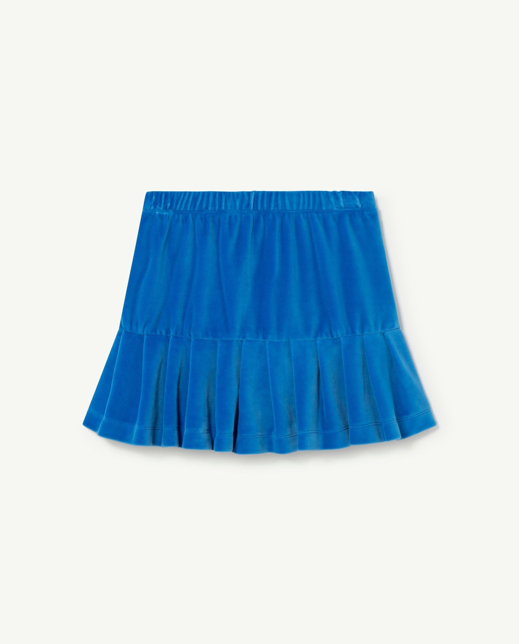 Girls Blue Velvet Skirt