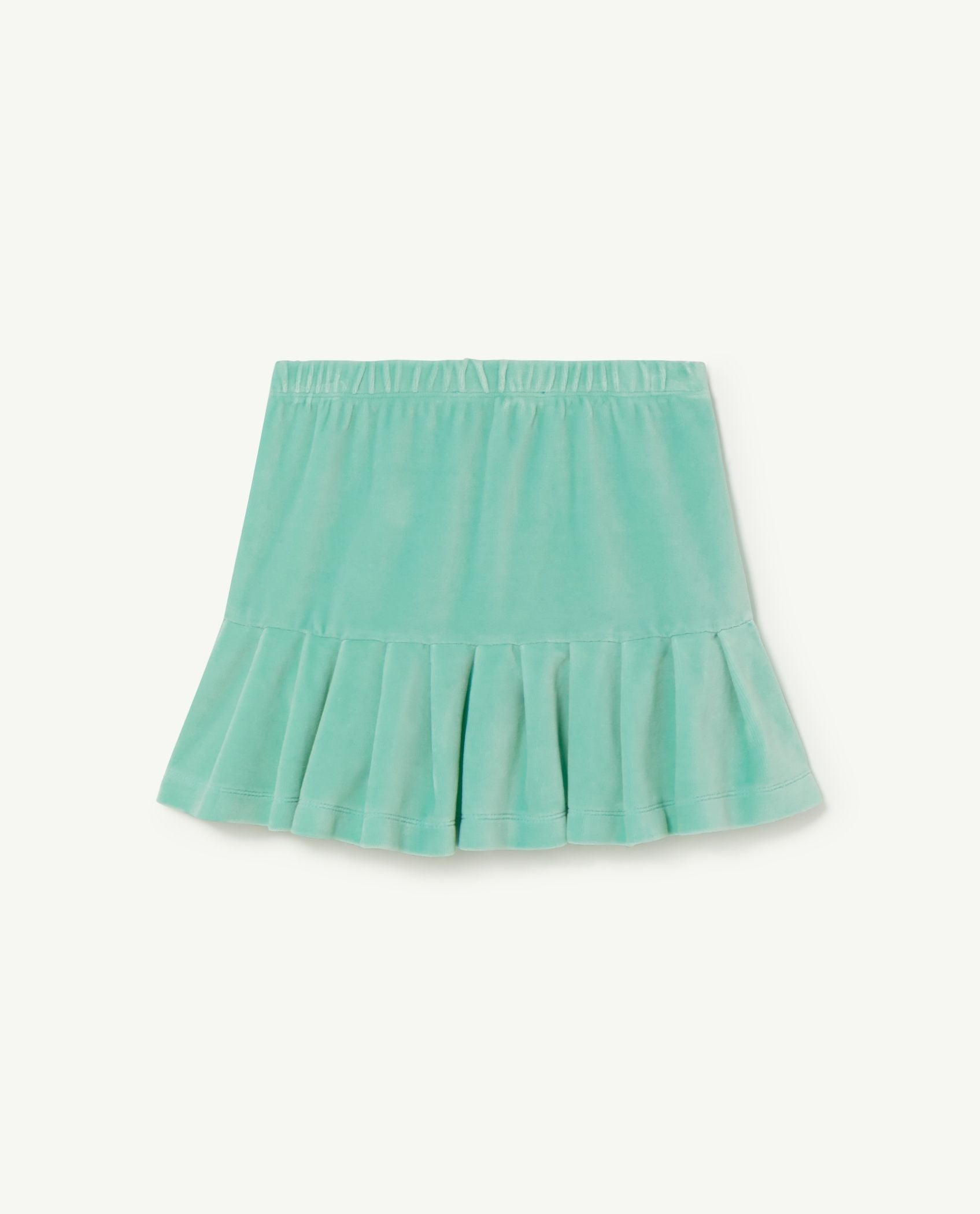 Girls Green Velvet Skirt