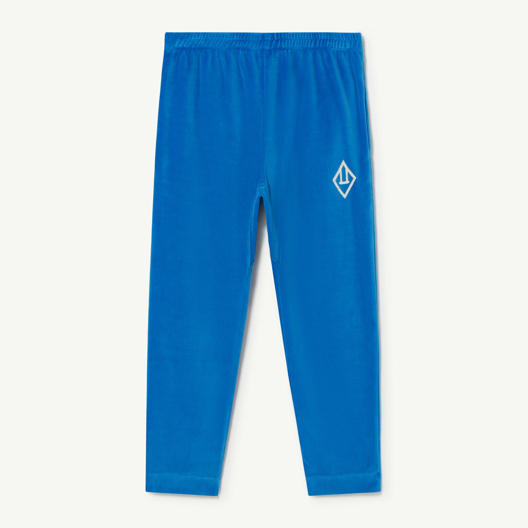 Boys & Girls Blue Logo Velvet Trousers