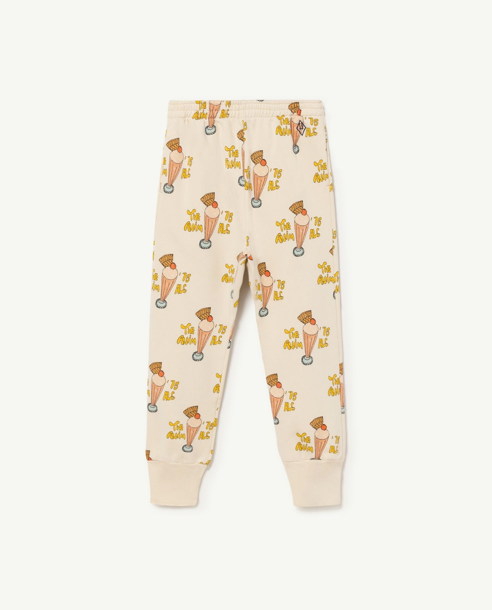 Boys & Girls White Printed Trousers