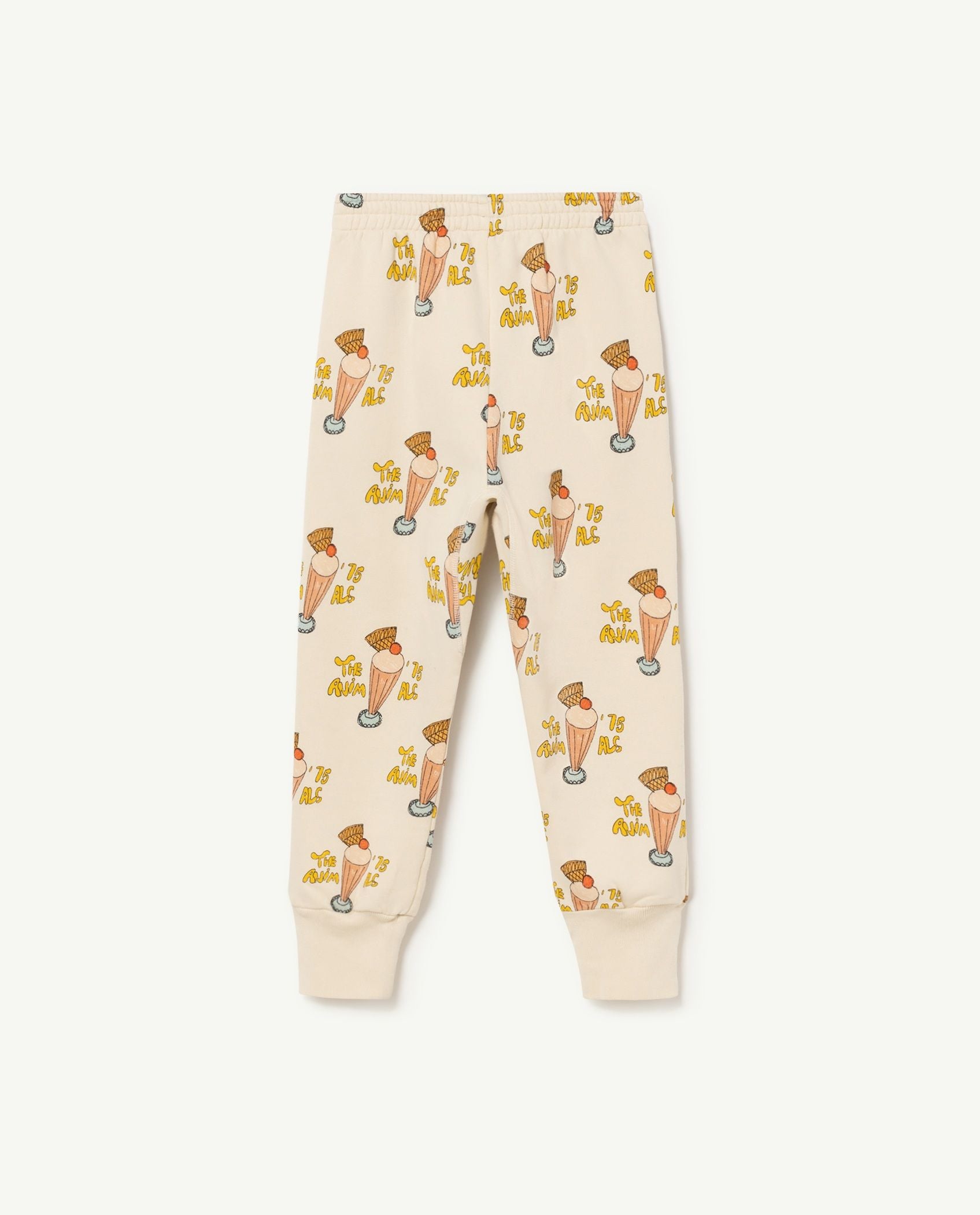 Boys & Girls White Printed Trousers