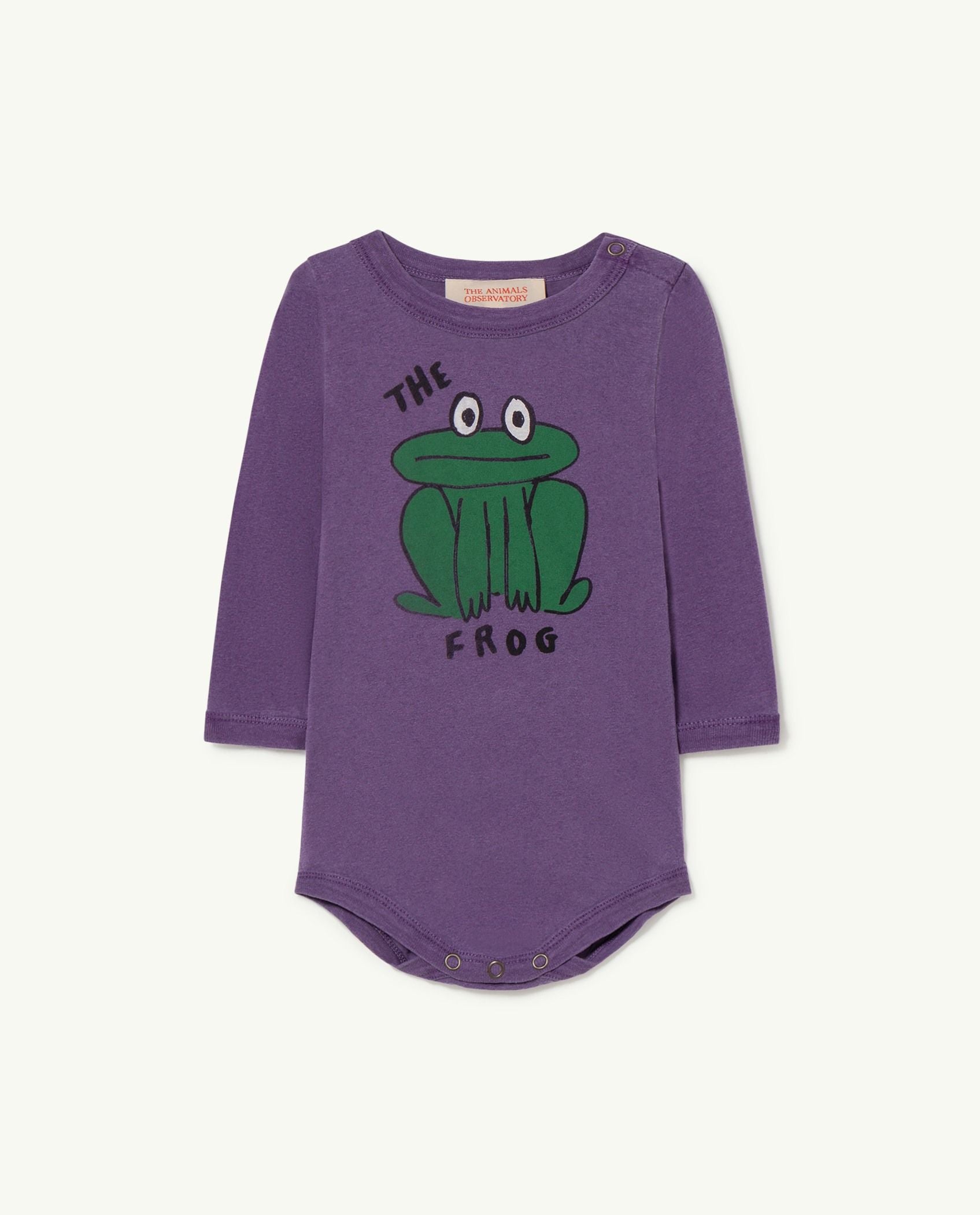 Baby Boys & Girls Purple Cotton Babysuit