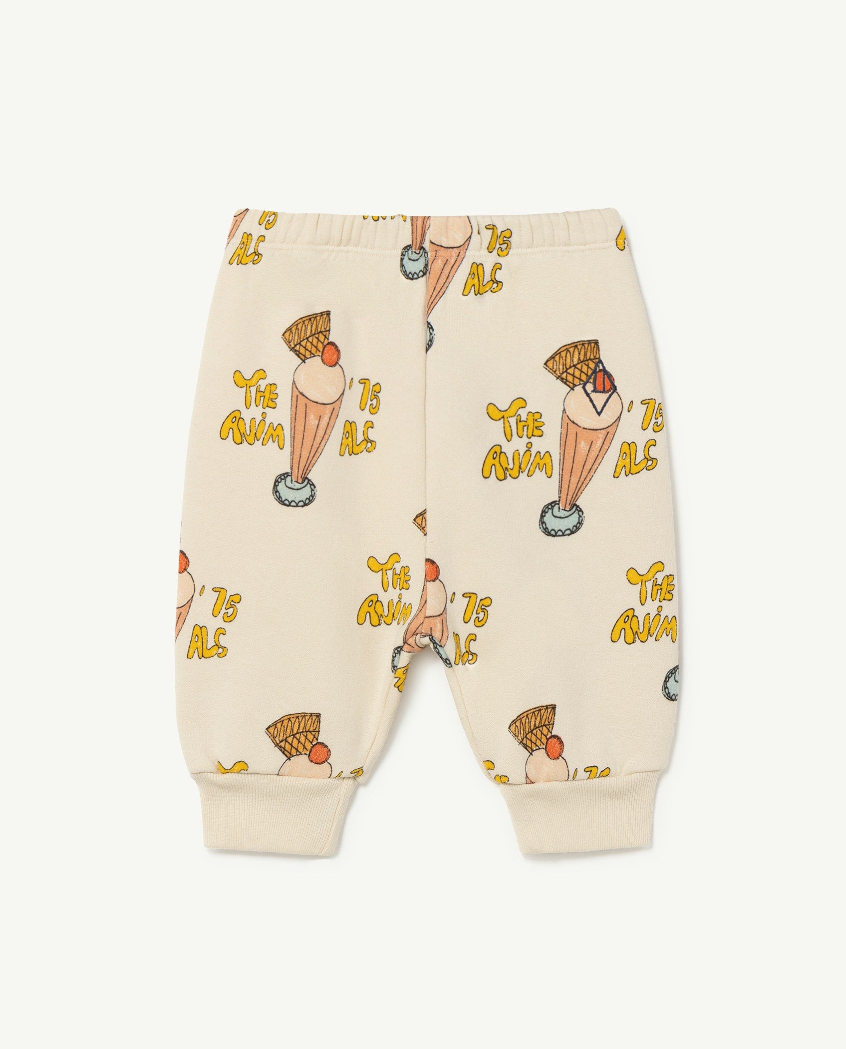 Baby Boys & Girls White Printed Trousers