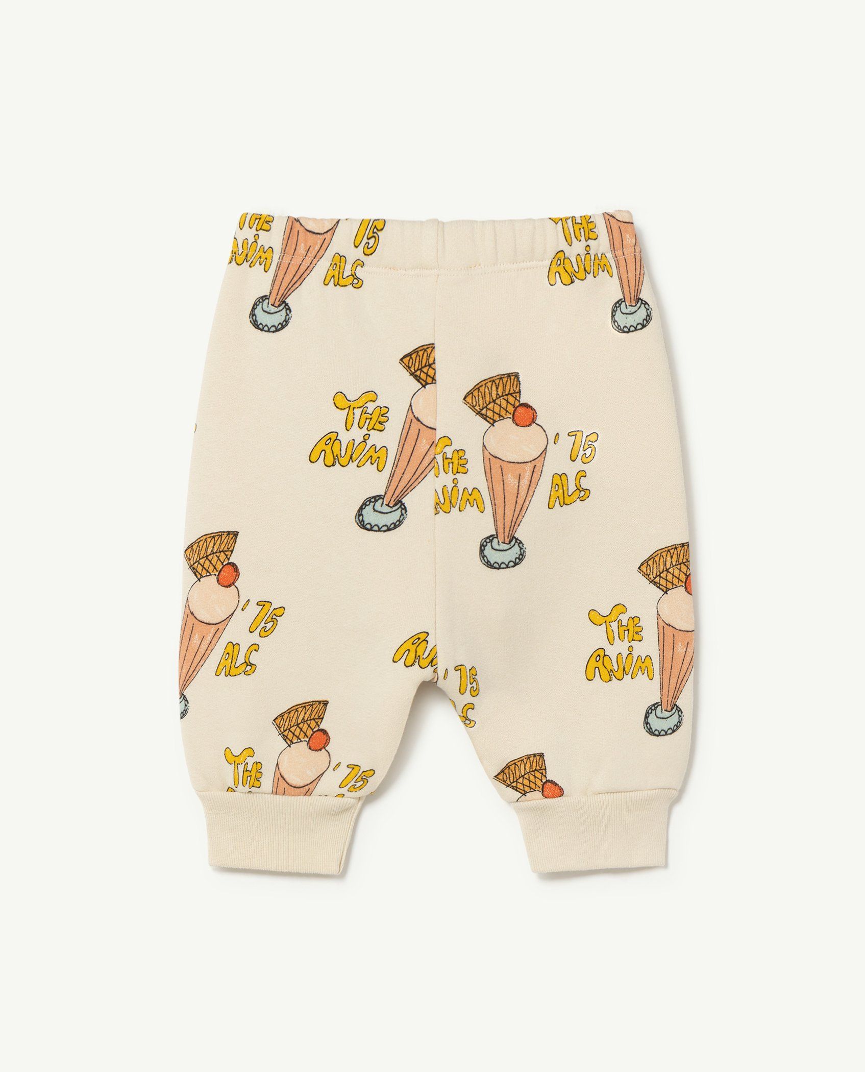 Baby Boys & Girls White Printed Trousers