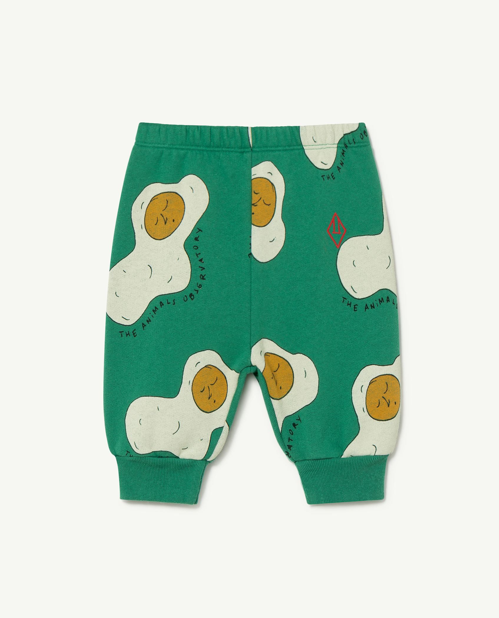 Baby Boys & Girls Green Printed Trousers