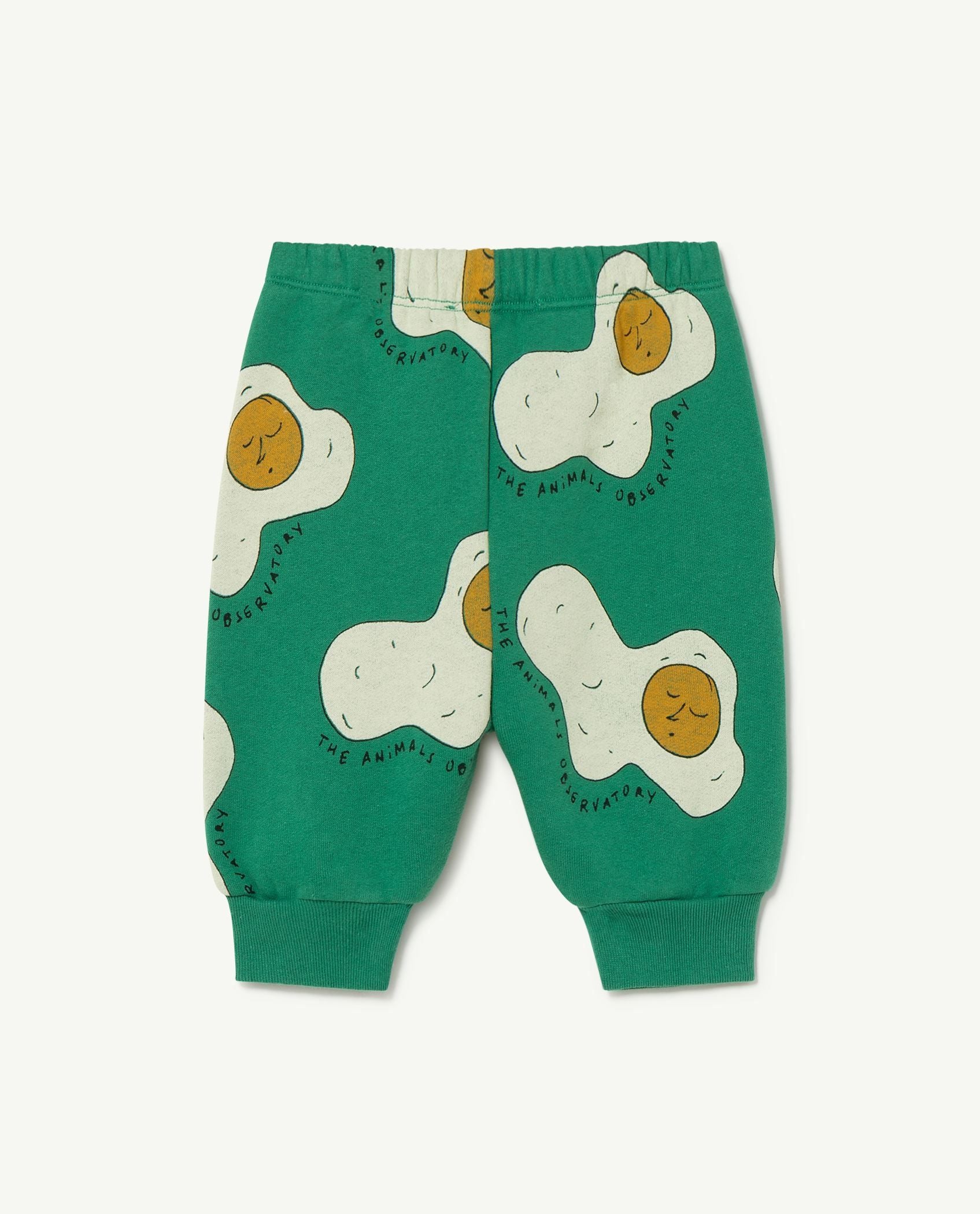 Baby Boys & Girls Green Printed Trousers