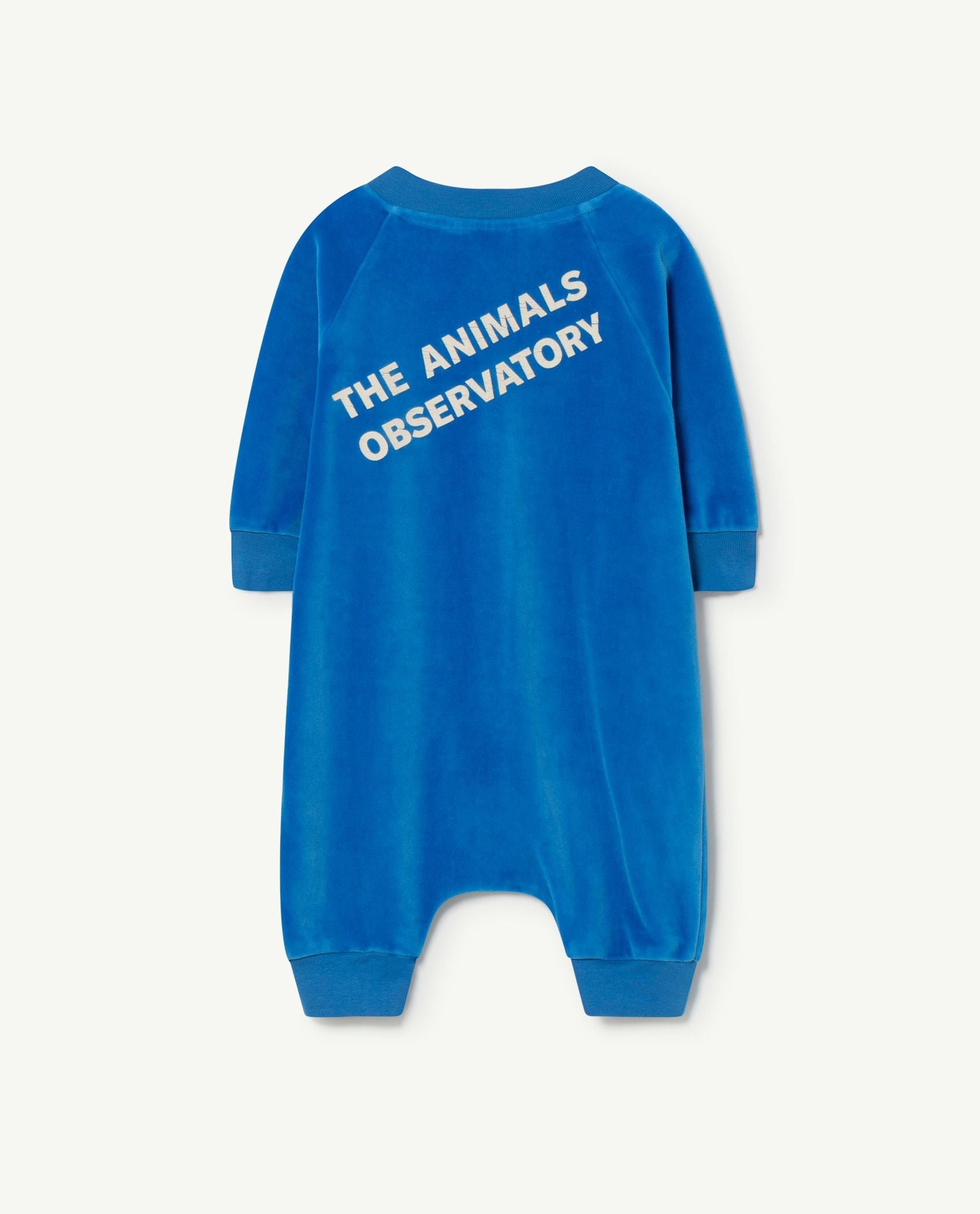 Baby Boys & Girls Blue Velvet Babysuit