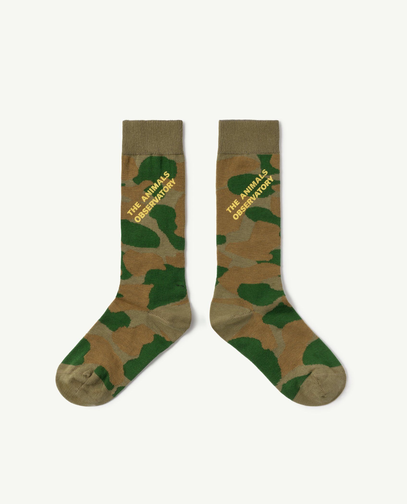 Boys & Girls Military Green Cotton Socks