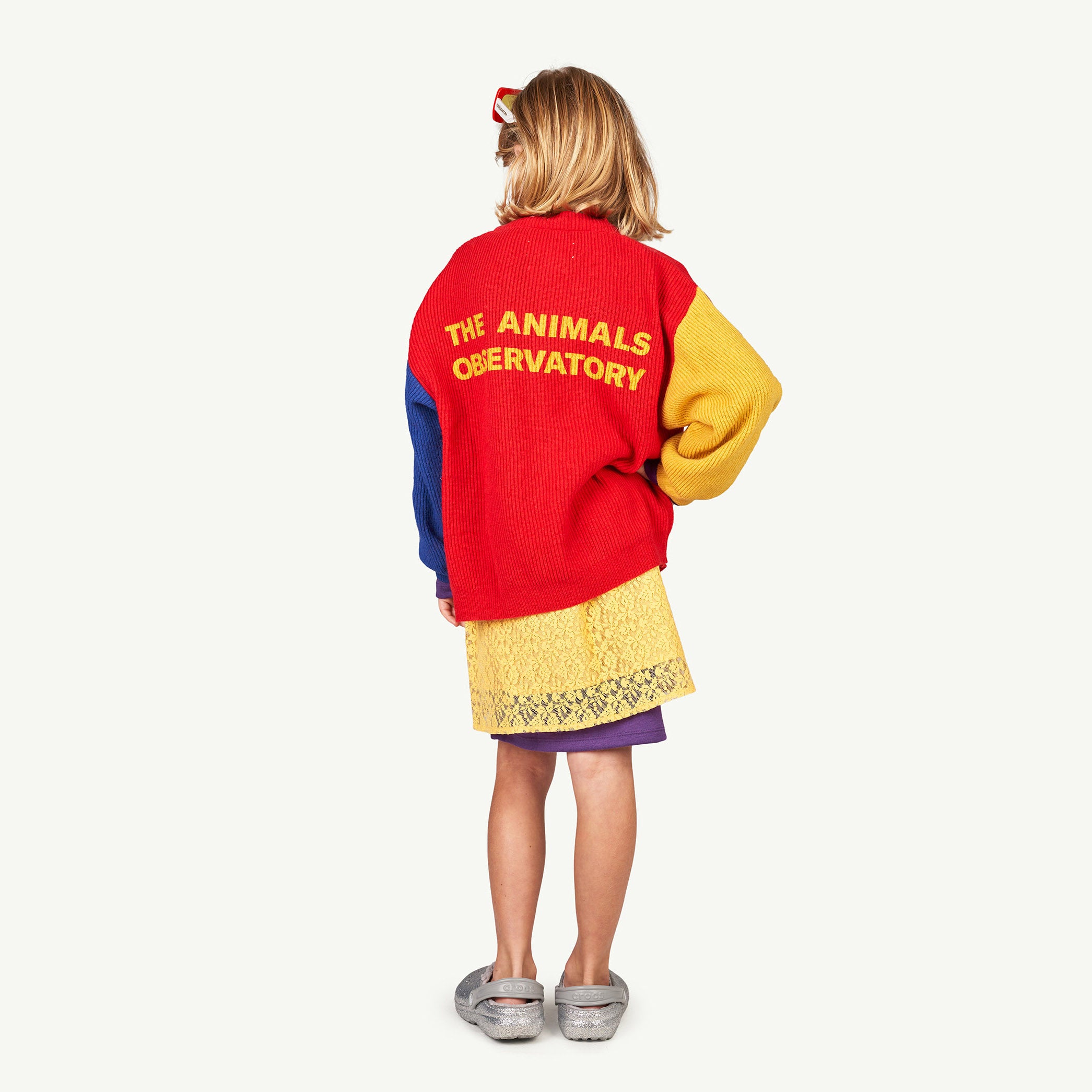 Boys & Girls Red Logo Cardigan