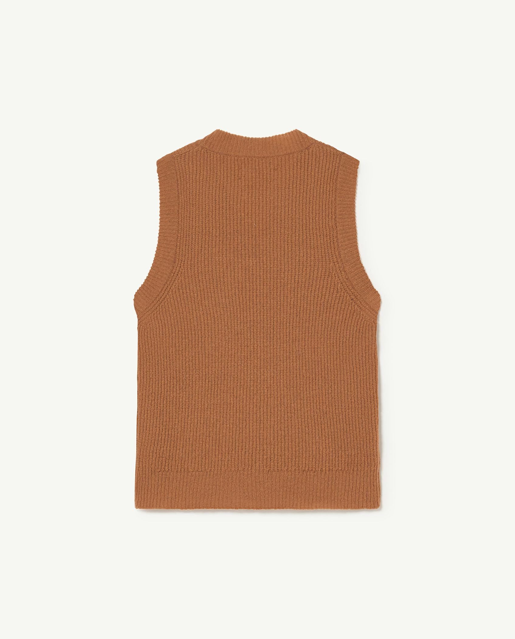 Boys & Girls Brown Wool Vest