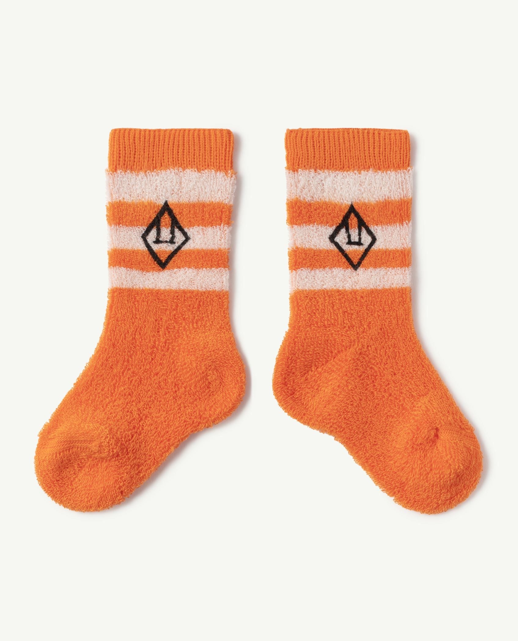 Boys & Girls Orange Logo Socks