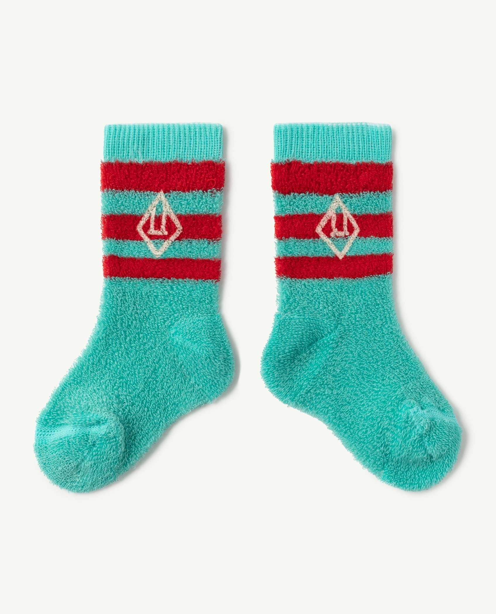Boys & Girls Blue Logo Socks