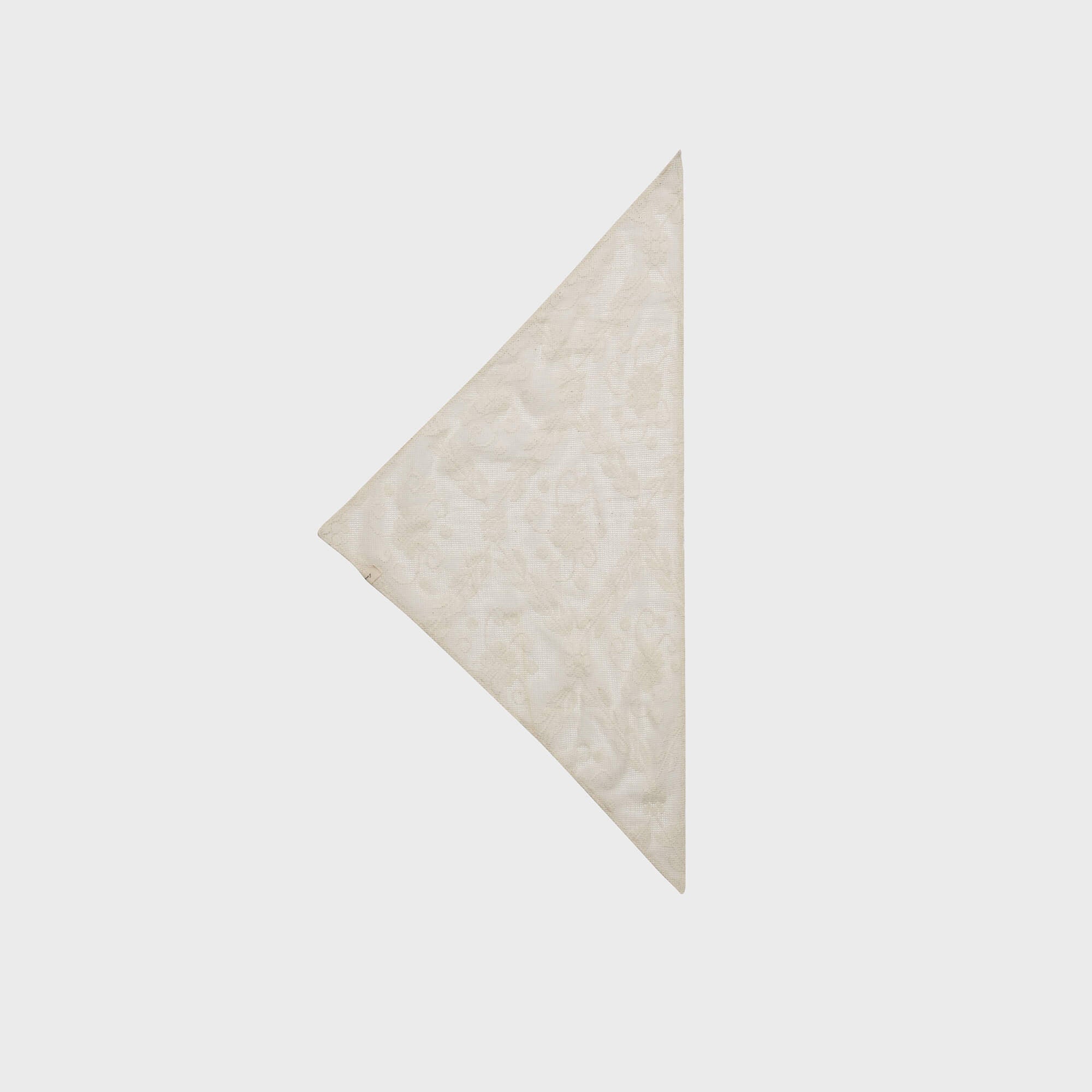 Girls White Cotton Scarf
