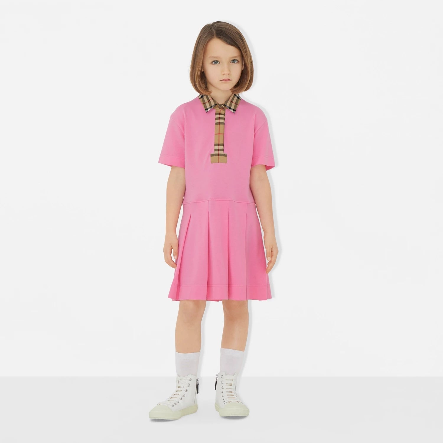 Girls Pink Cotton Dress