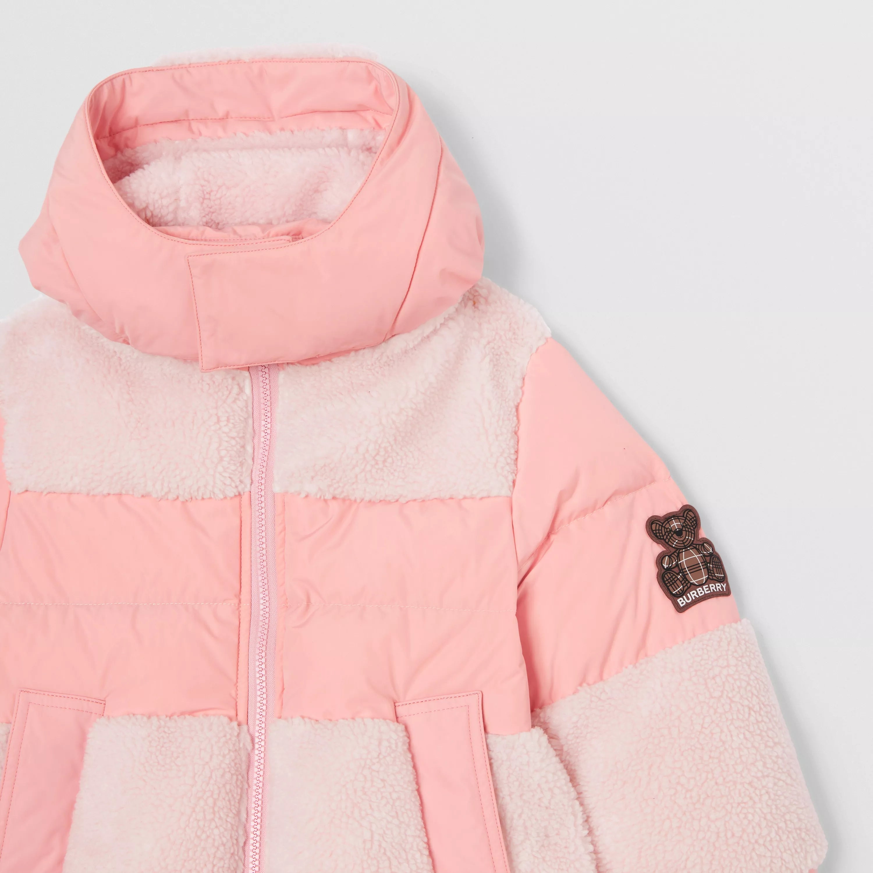 Girls Pink Padded Down Jacket