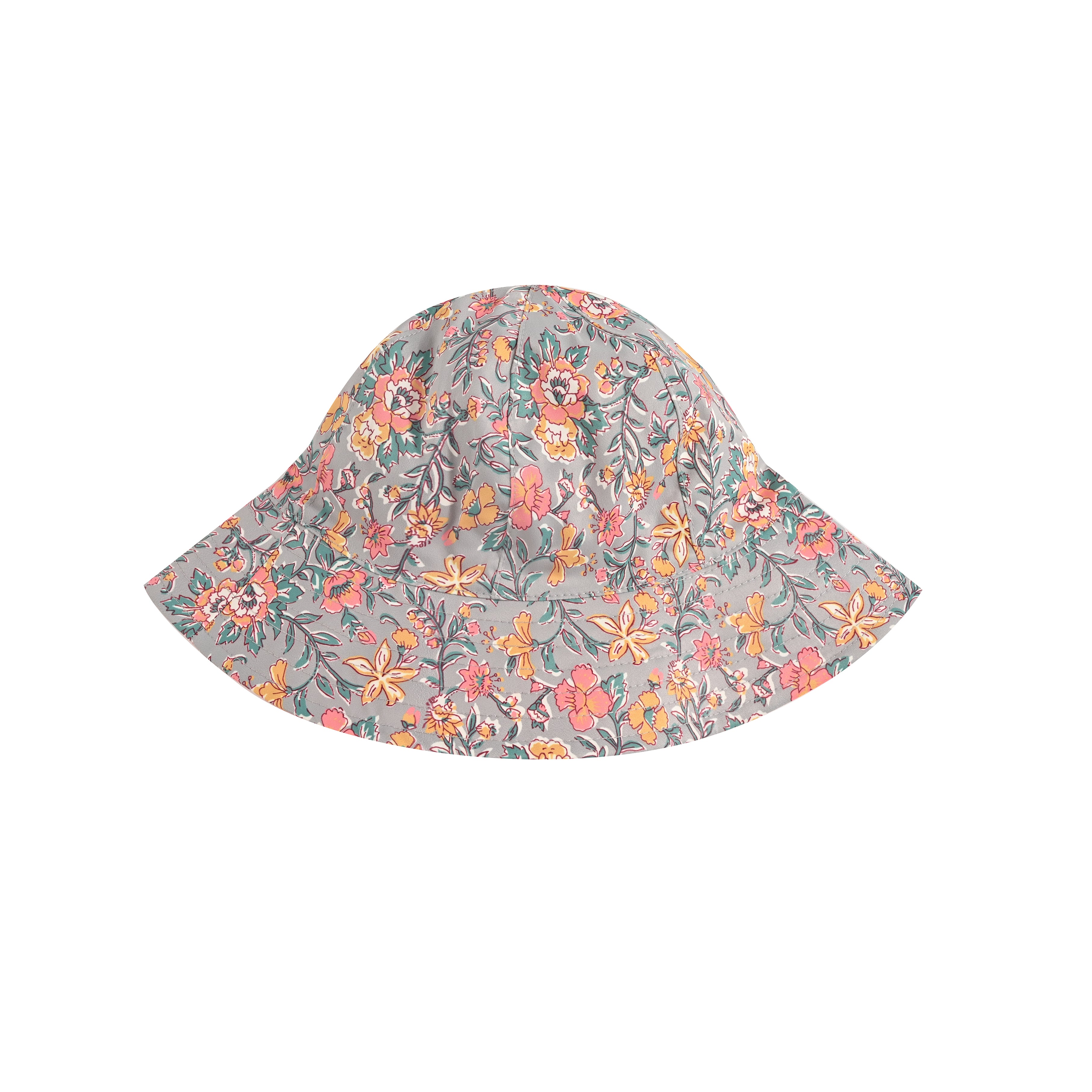 Baby Girls Grey Floral Hat