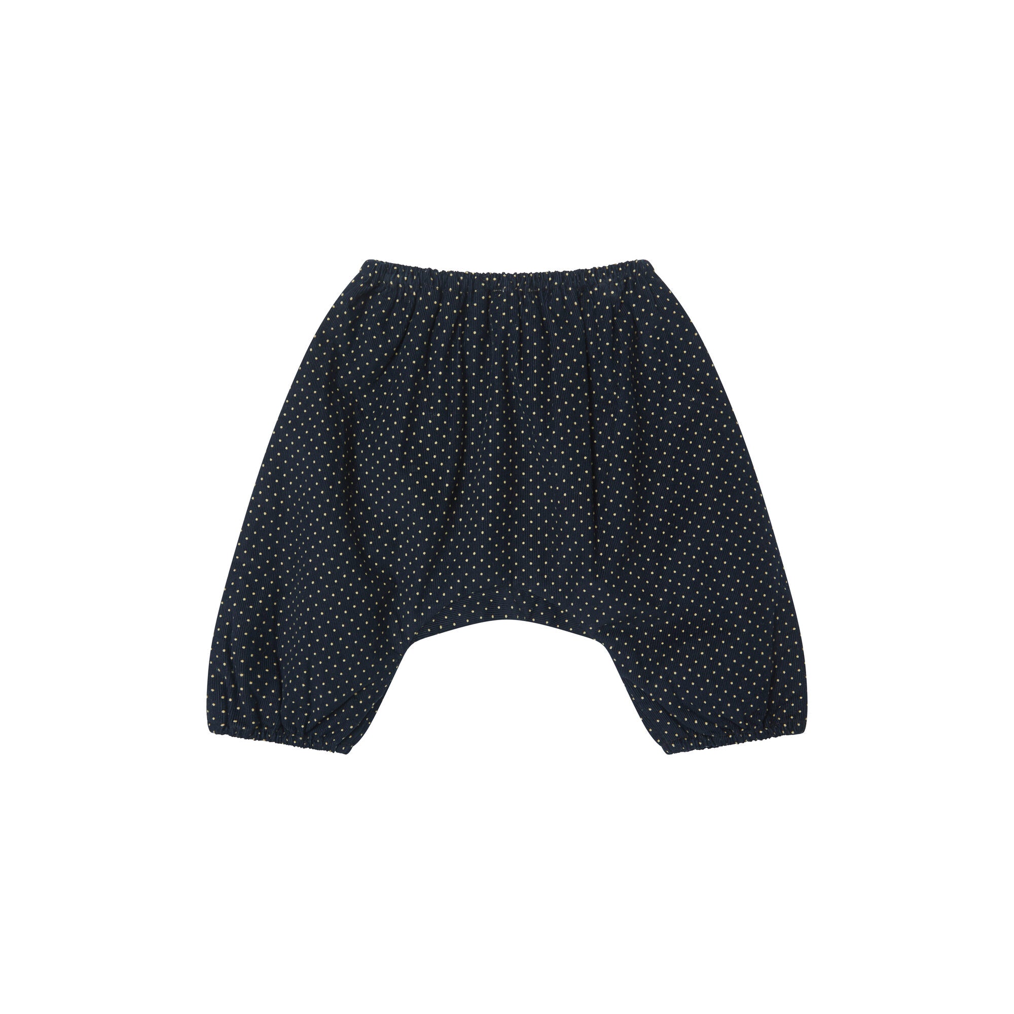 Baby Boys & Girls Navy Dots Cotton Trousers
