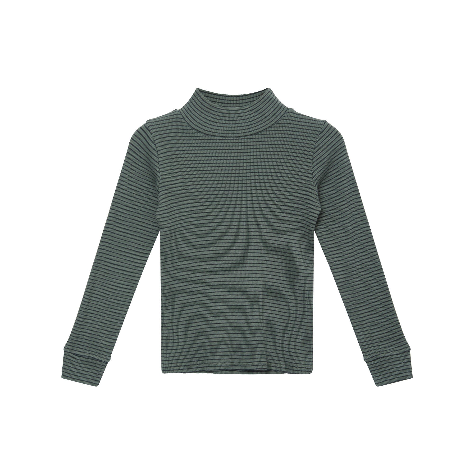 Boys & Girls Green Stripes Cotton T-Shirt