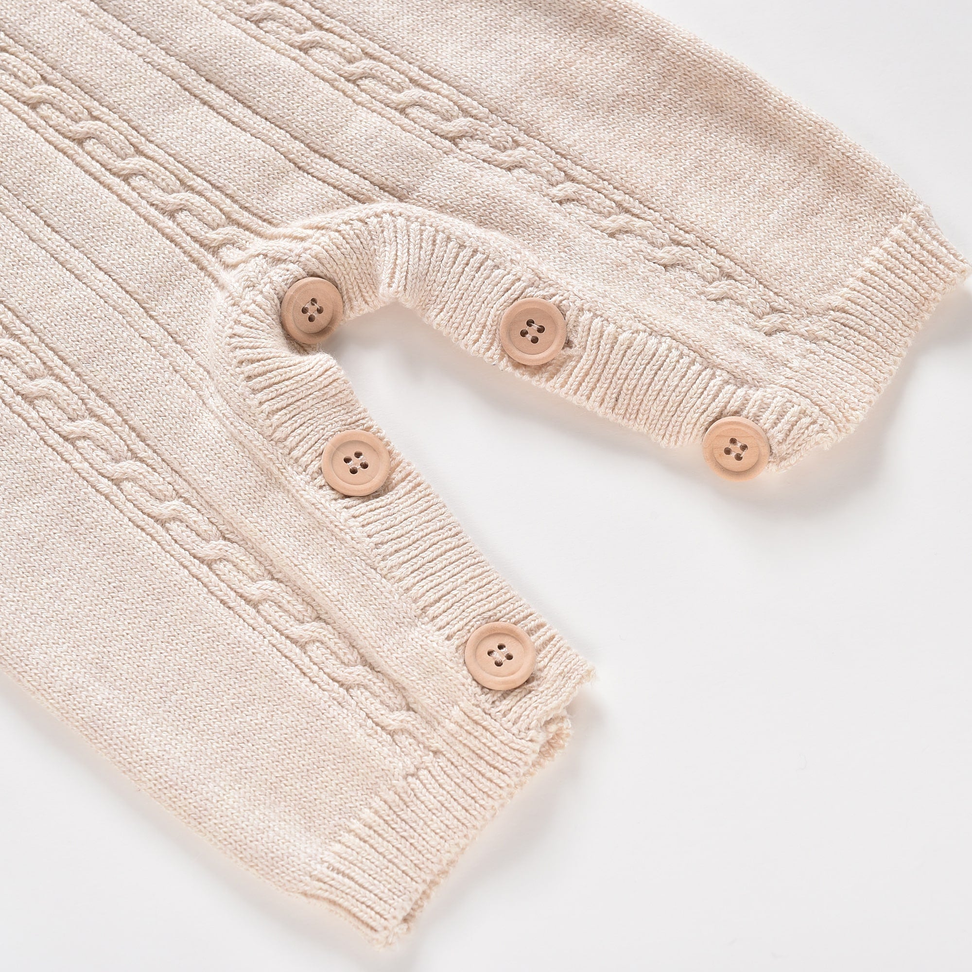 Baby Girls White Knit Babysuit