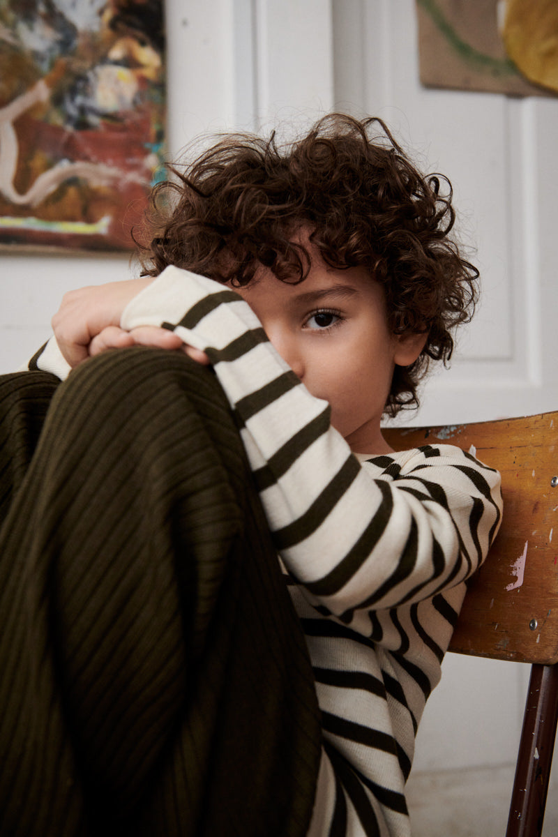Boys & Girls Dark Green Wool Vest
