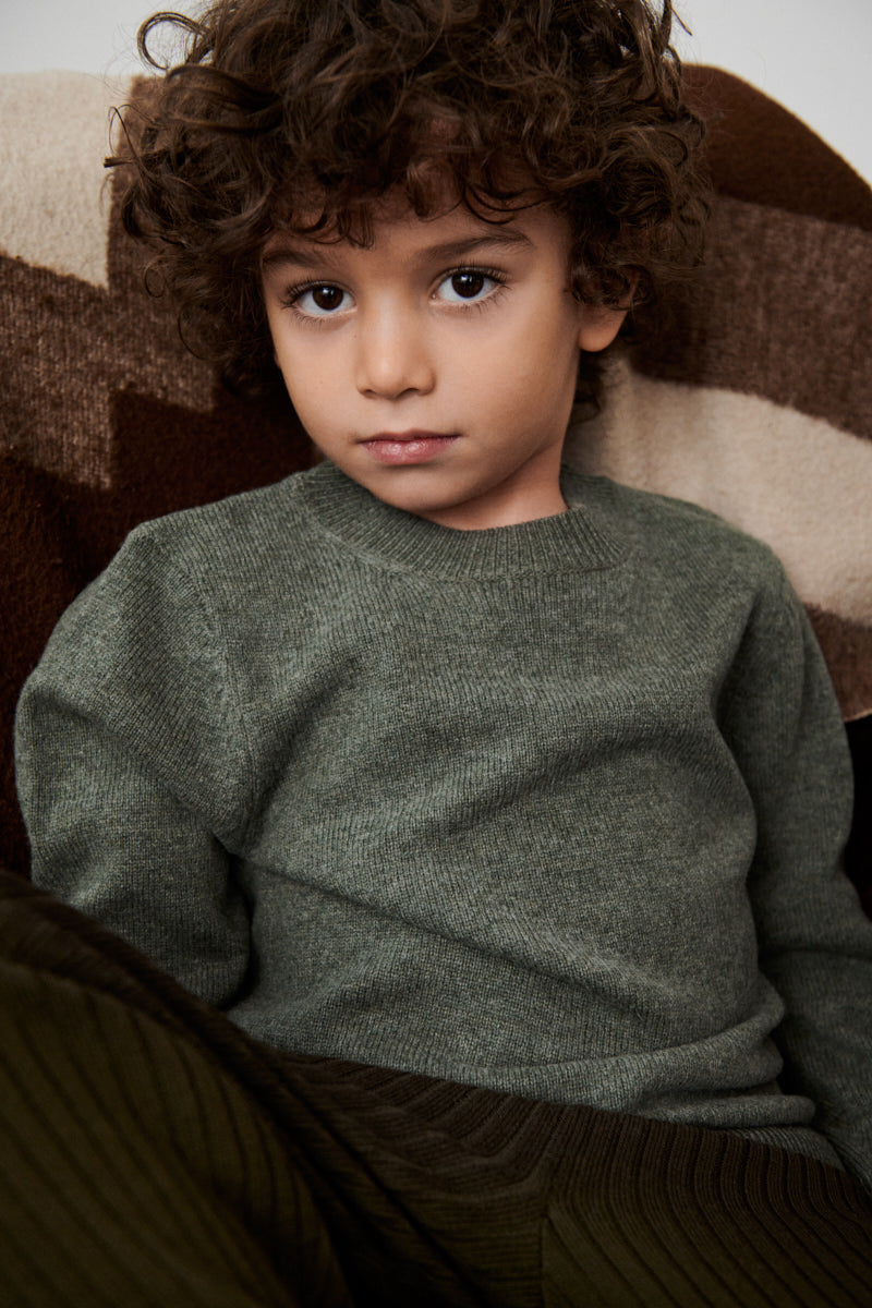 Boys & Girls Dark Green Wool Vest