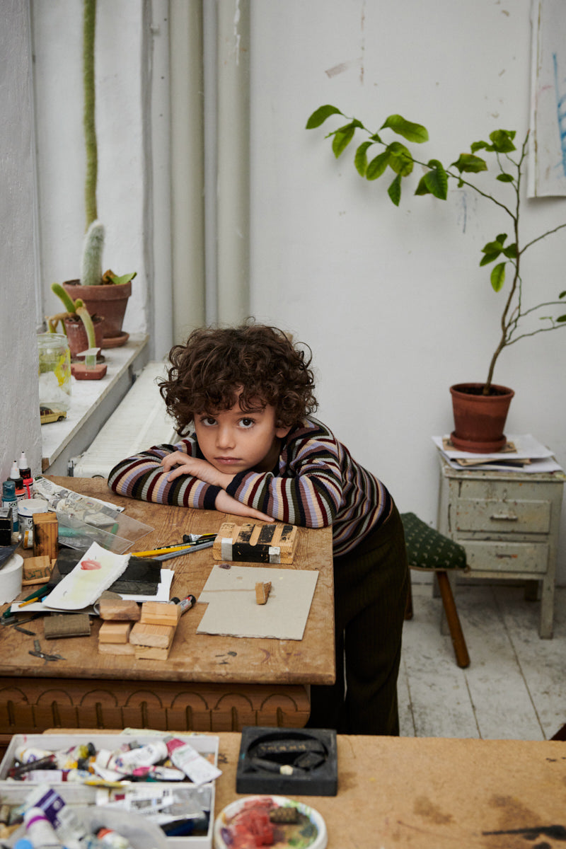 Boys & Girls Dark Green Wool Vest