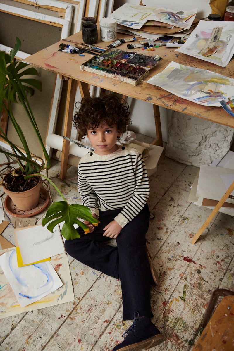 Boys & Girls Dark Green Wool Vest