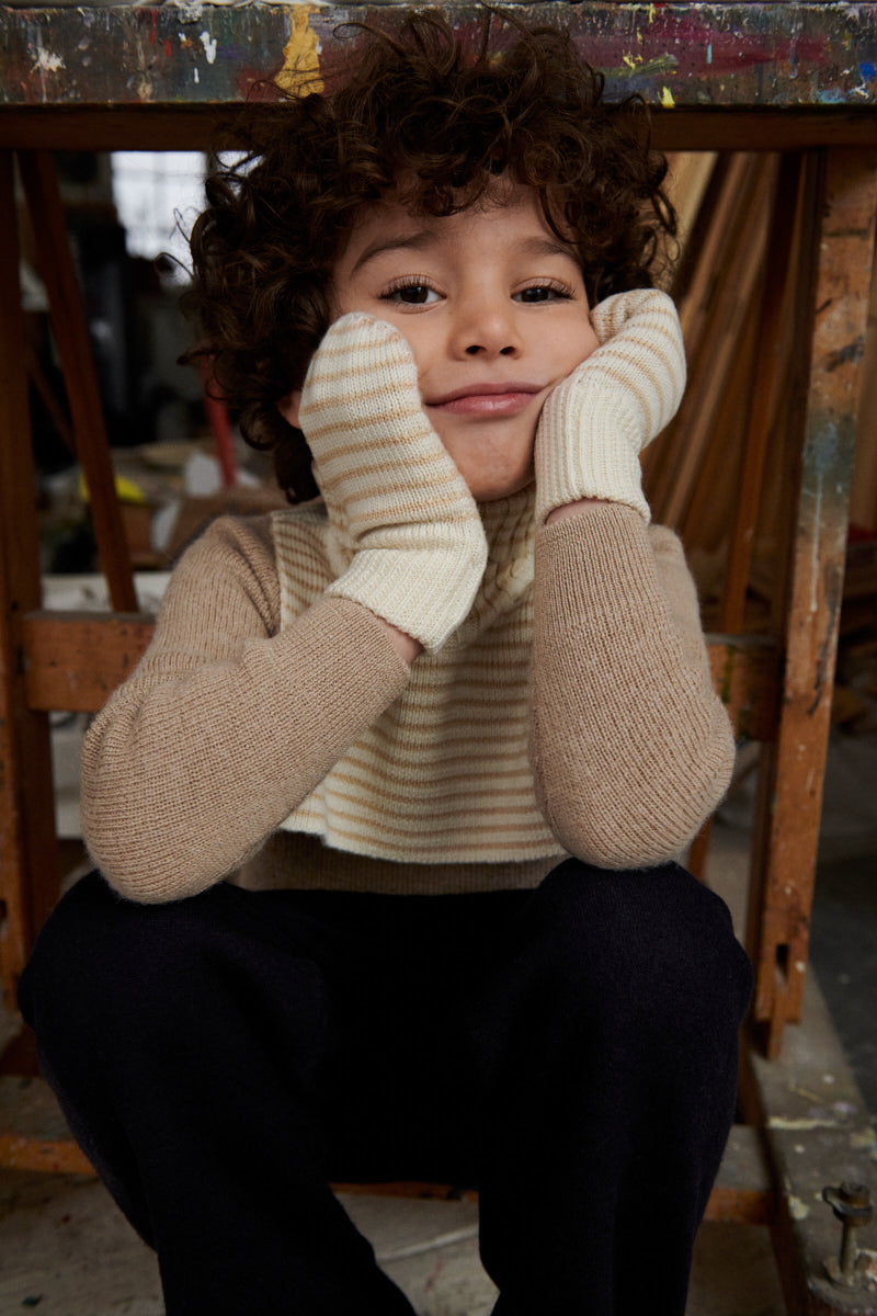 Boys & Girls Dark Green Wool Vest