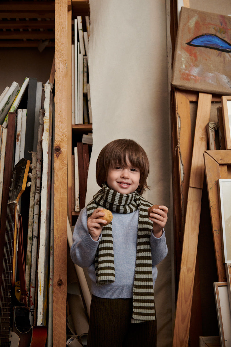 Boys & Girls Dark Green Wool Vest