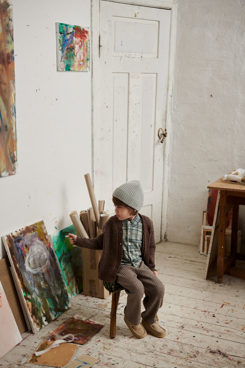 Boys & Girls Dark Green Wool Vest