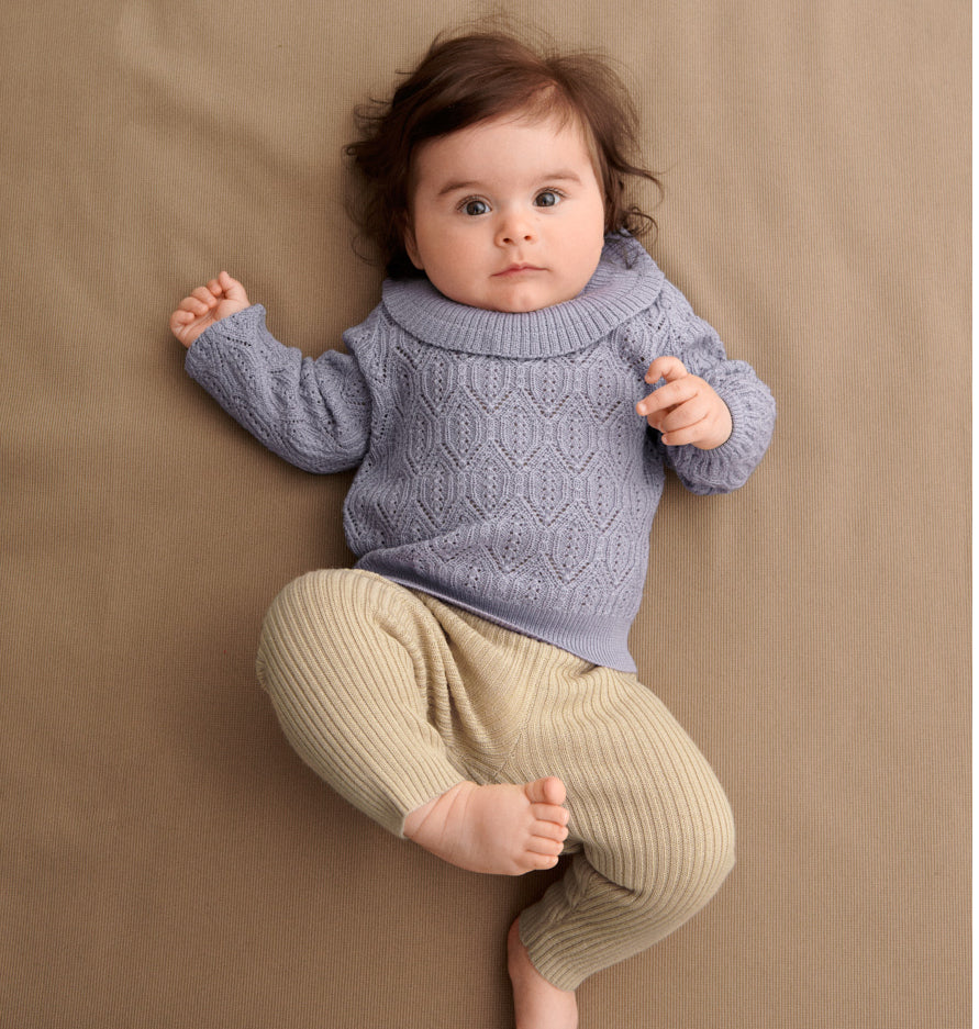 Baby Girls Light Purple Wool Sweater