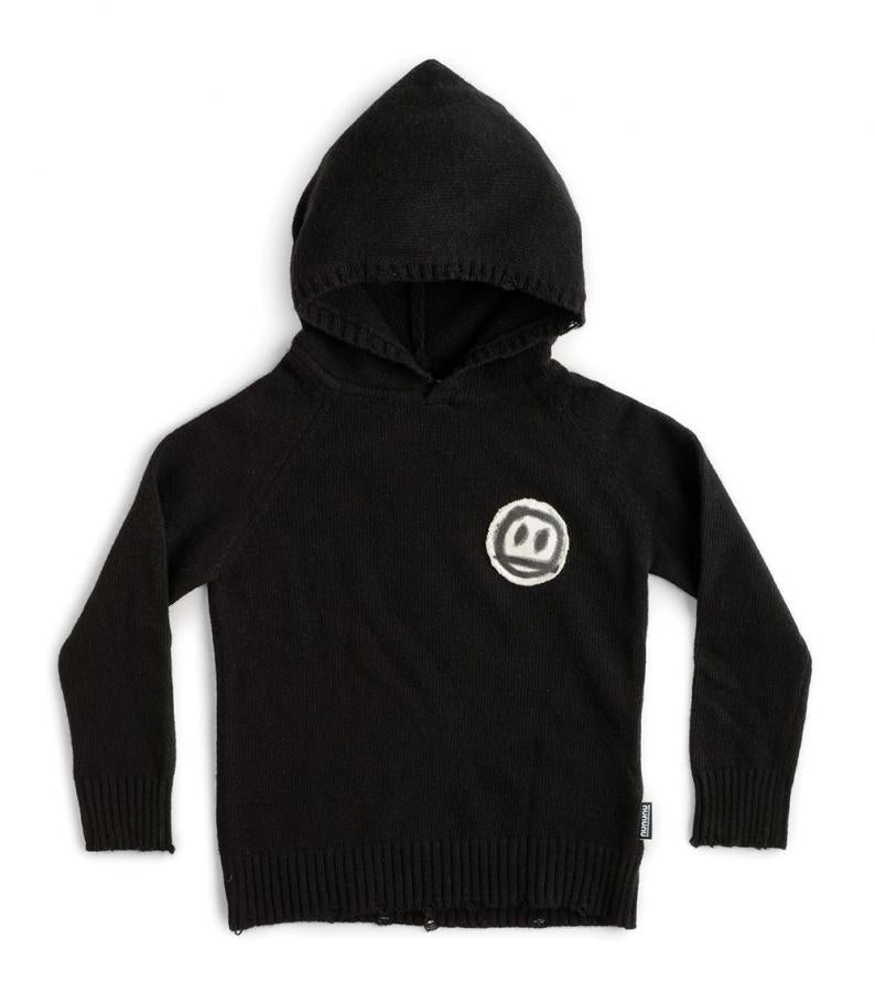 Boys & Girls Black Distressed Hoodie