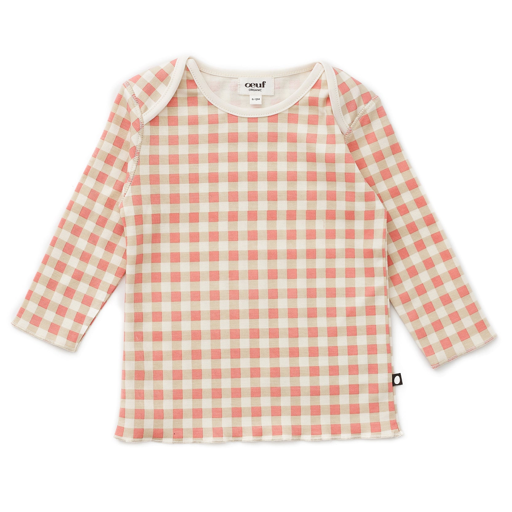 Baby Boys & Girls Red Check Cotton T-Shirt
