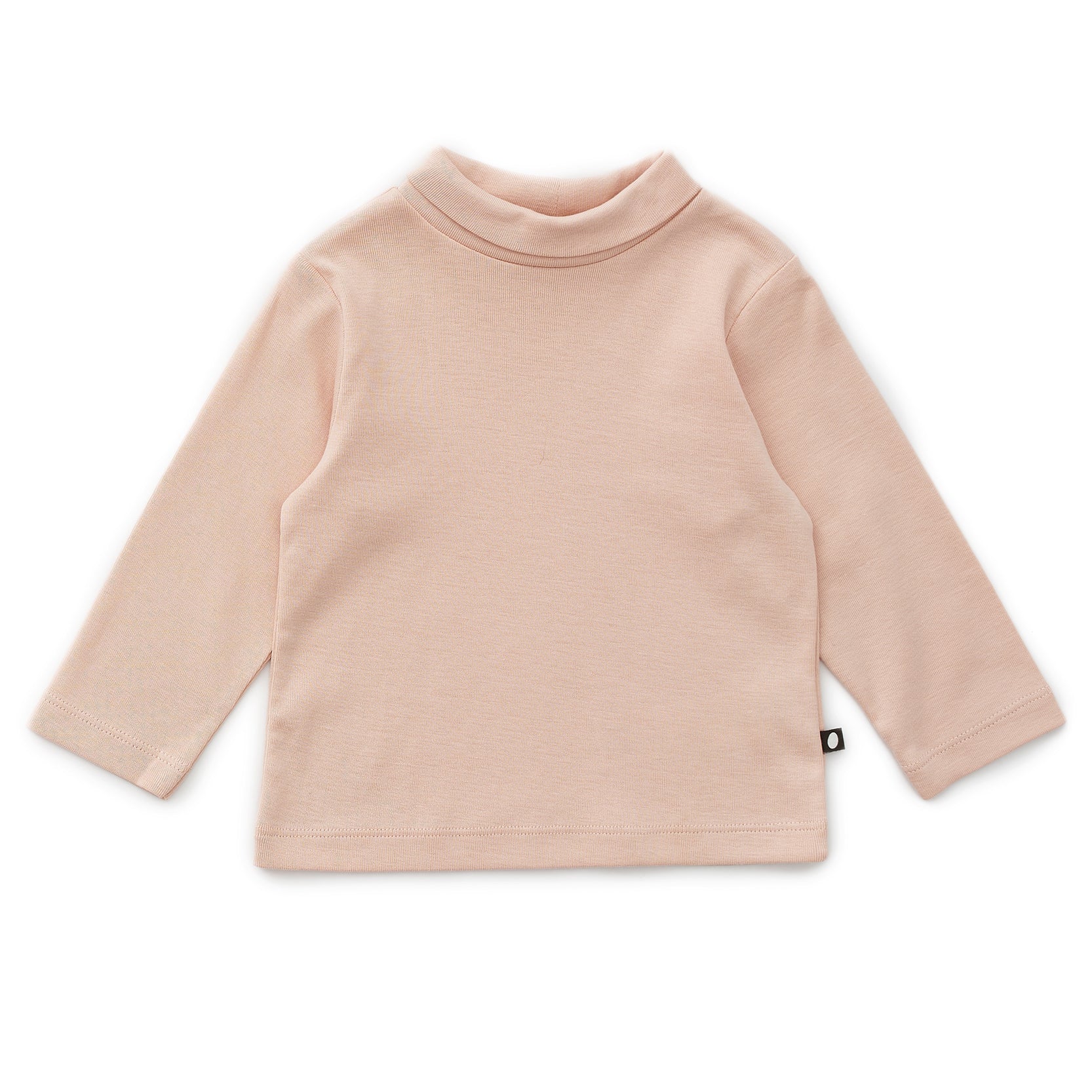 Girls Pink Cotton Turtleneck