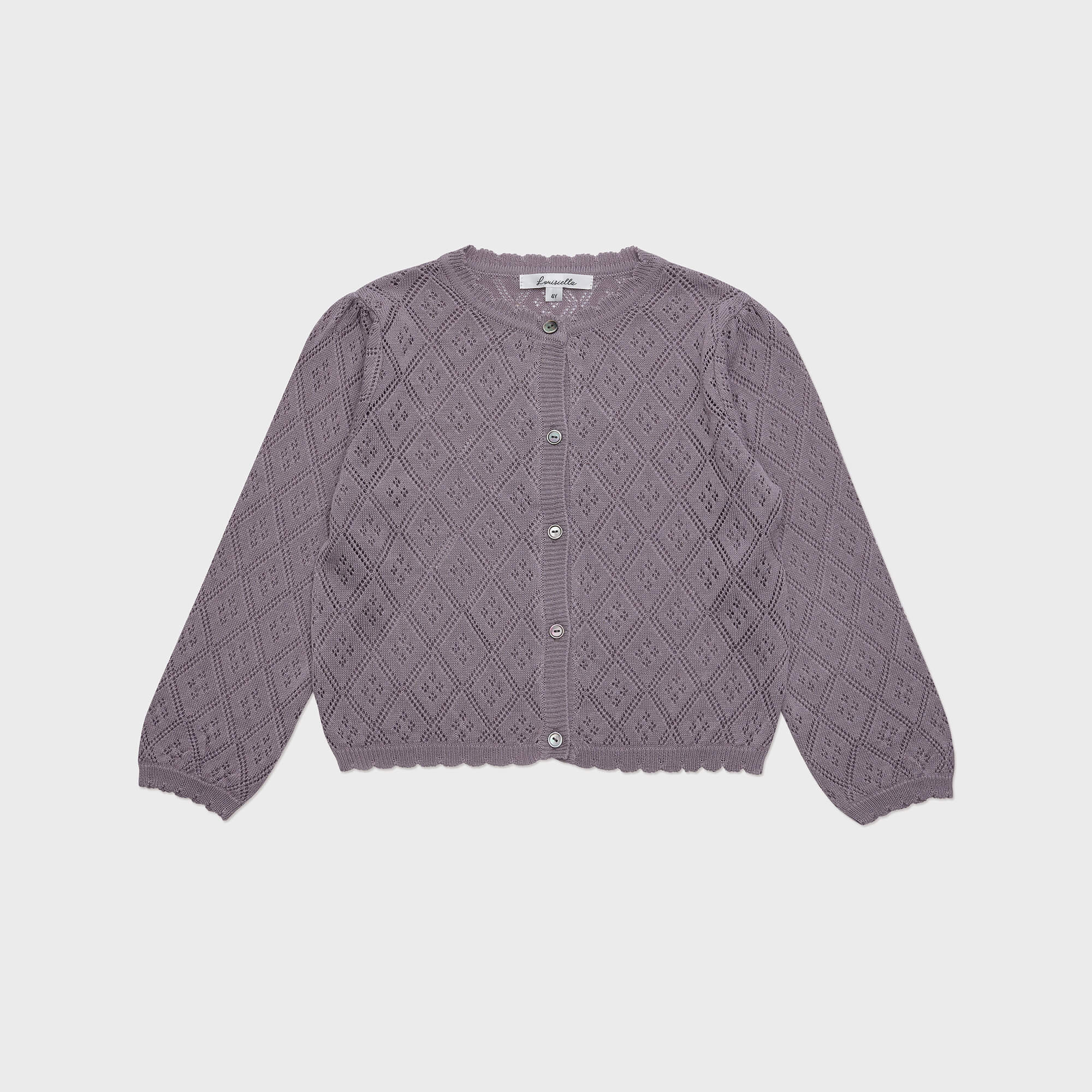 Girls Violet Knit Cardigan