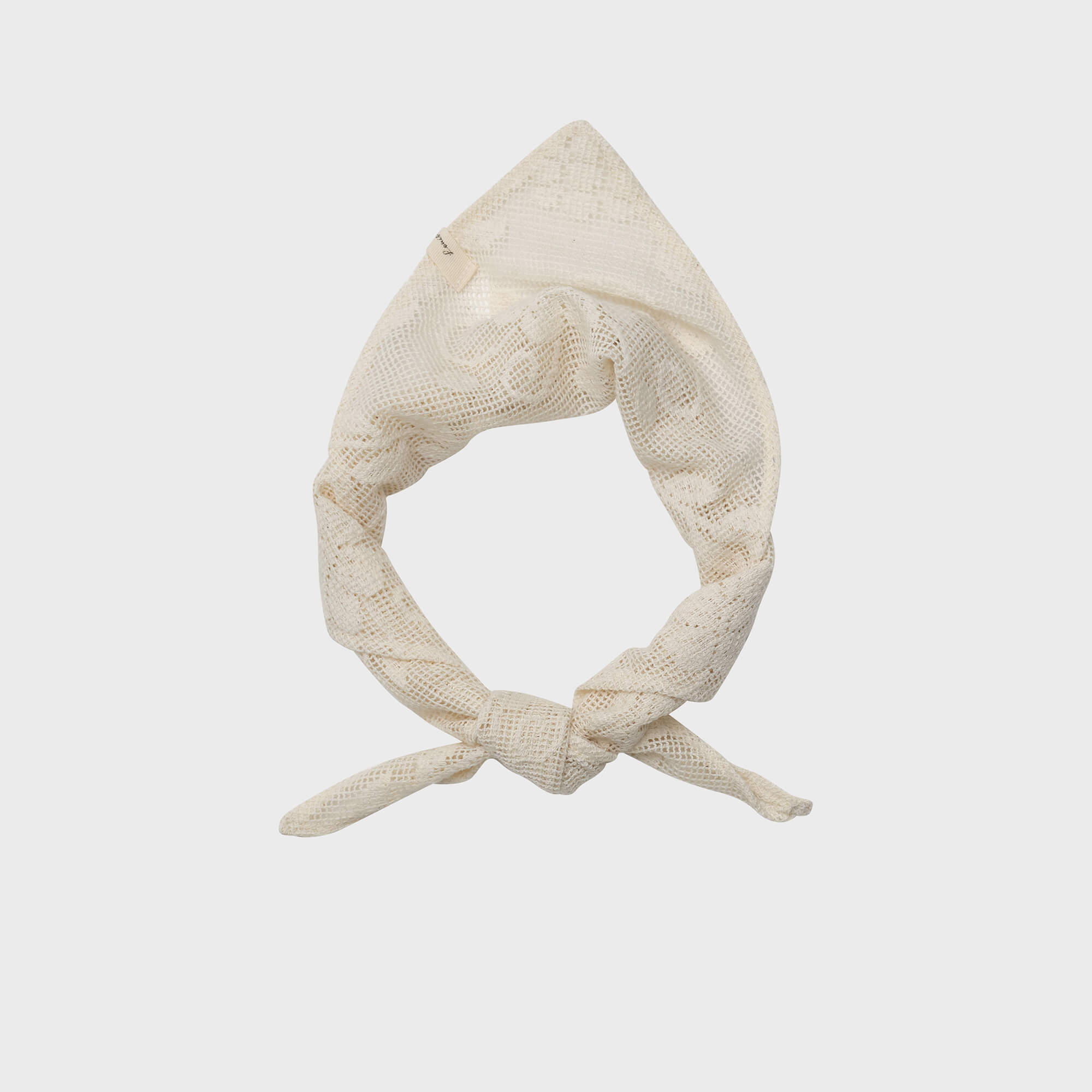 Girls White Cotton Scarf
